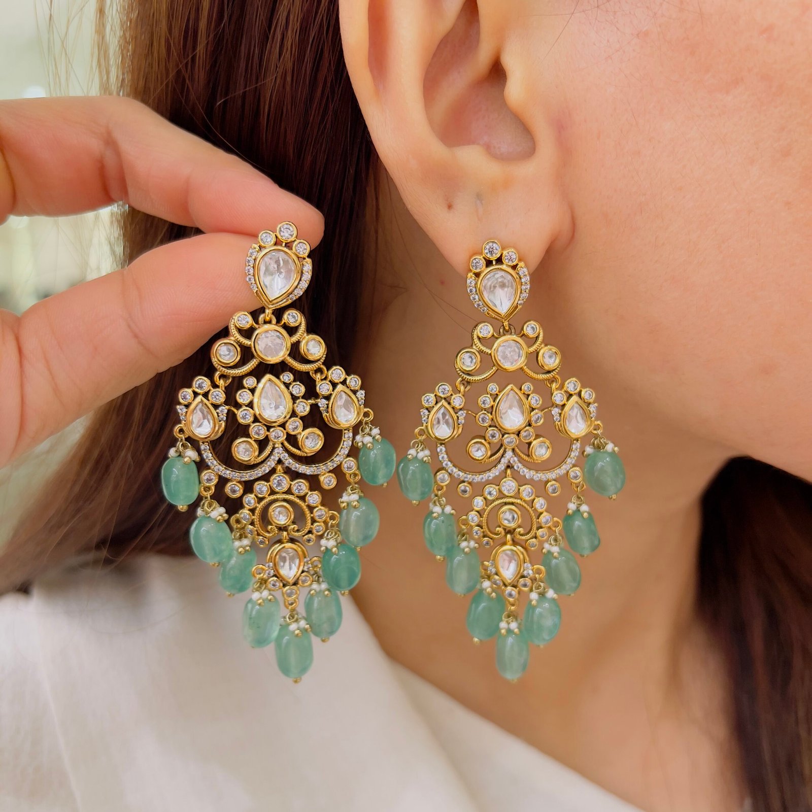 Victorian Chandelier Earrings - Image 7