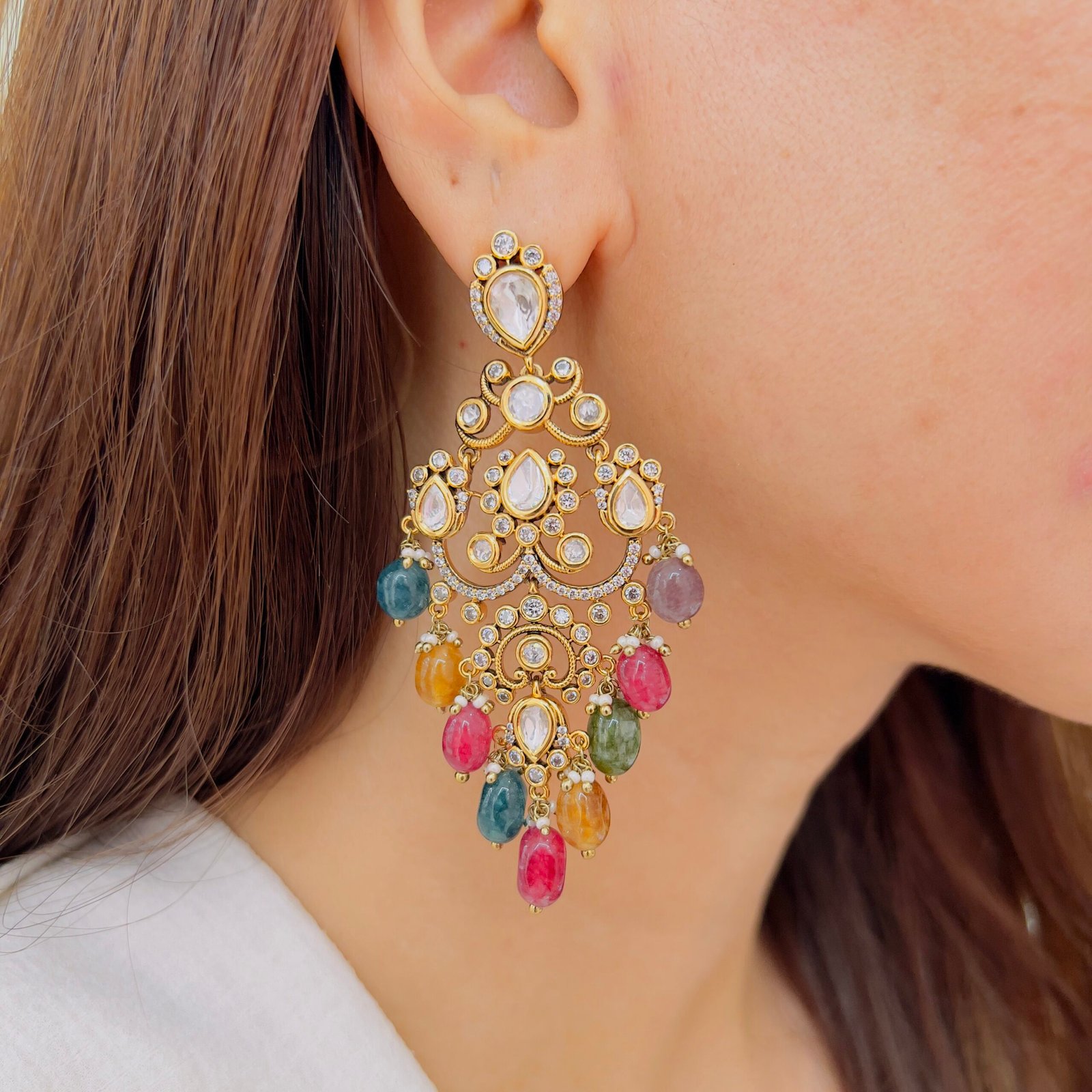 Victorian Chandelier Earrings - Image 8