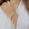Modern Bamboo Kada Bracelet
