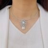 Diamond Stone Pendant Set for Elegant Everyday Style