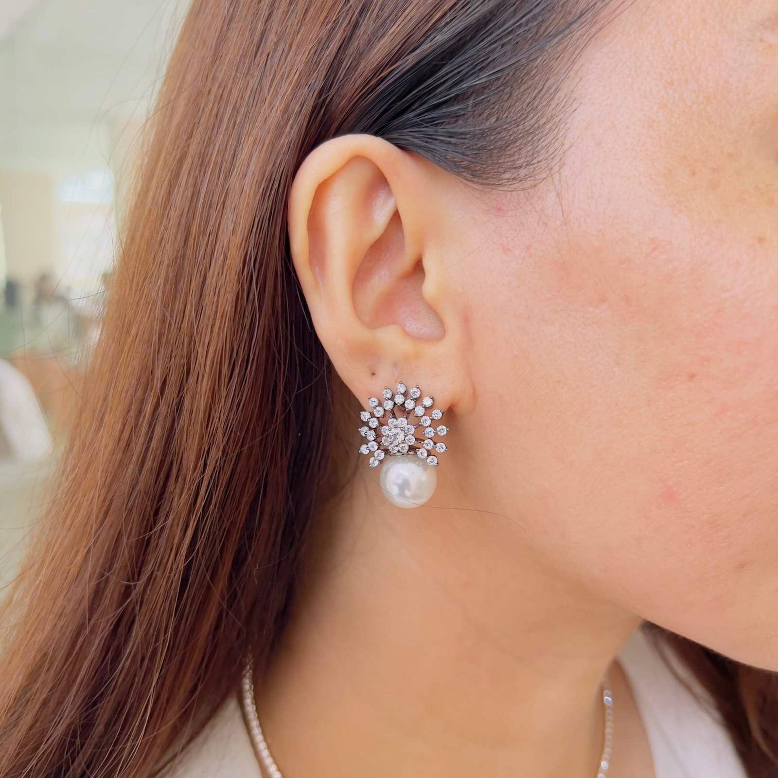 Luxury Diamond Stone Pendant Set for Women - Image 3