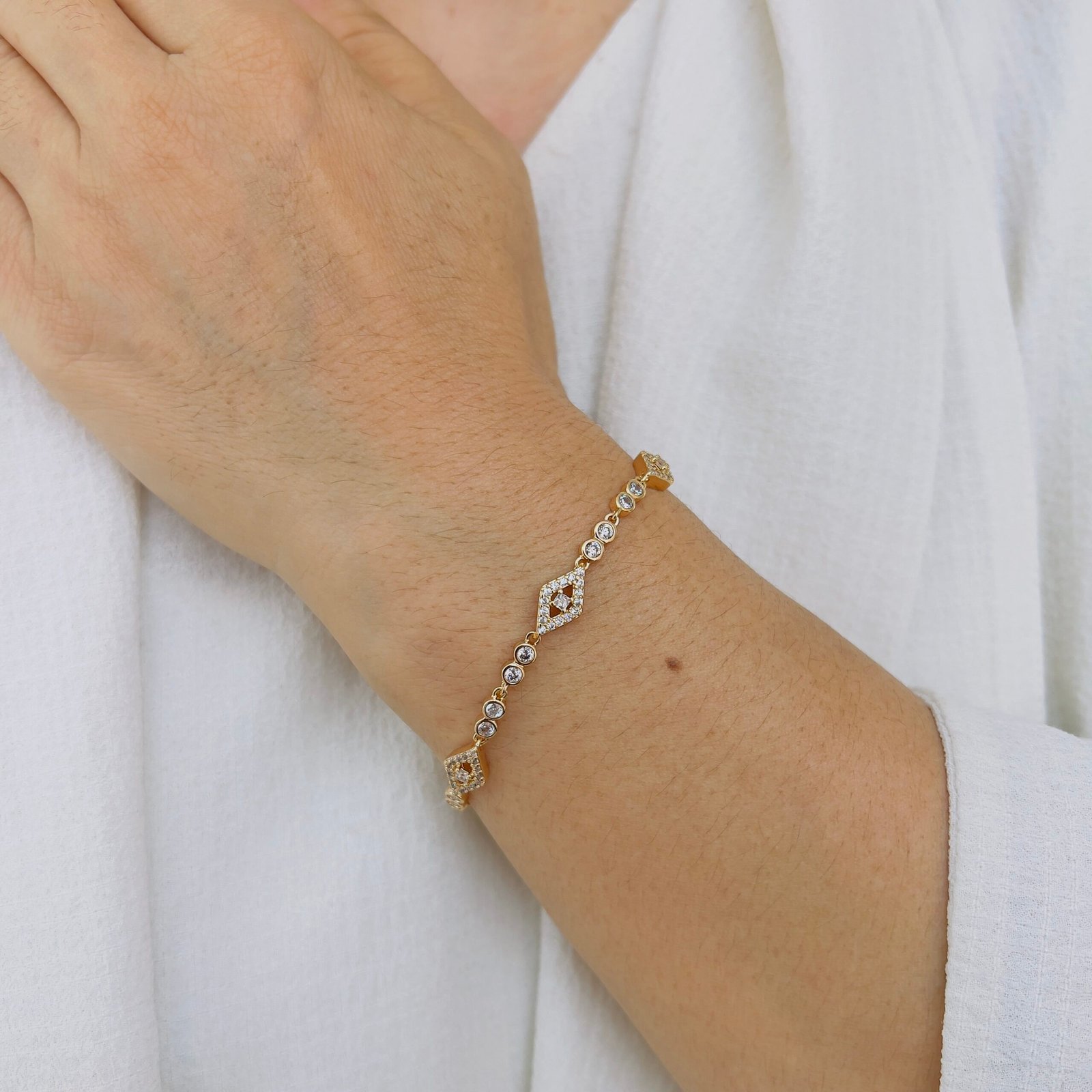 Graceful Gold Charm Bracelet - Image 2