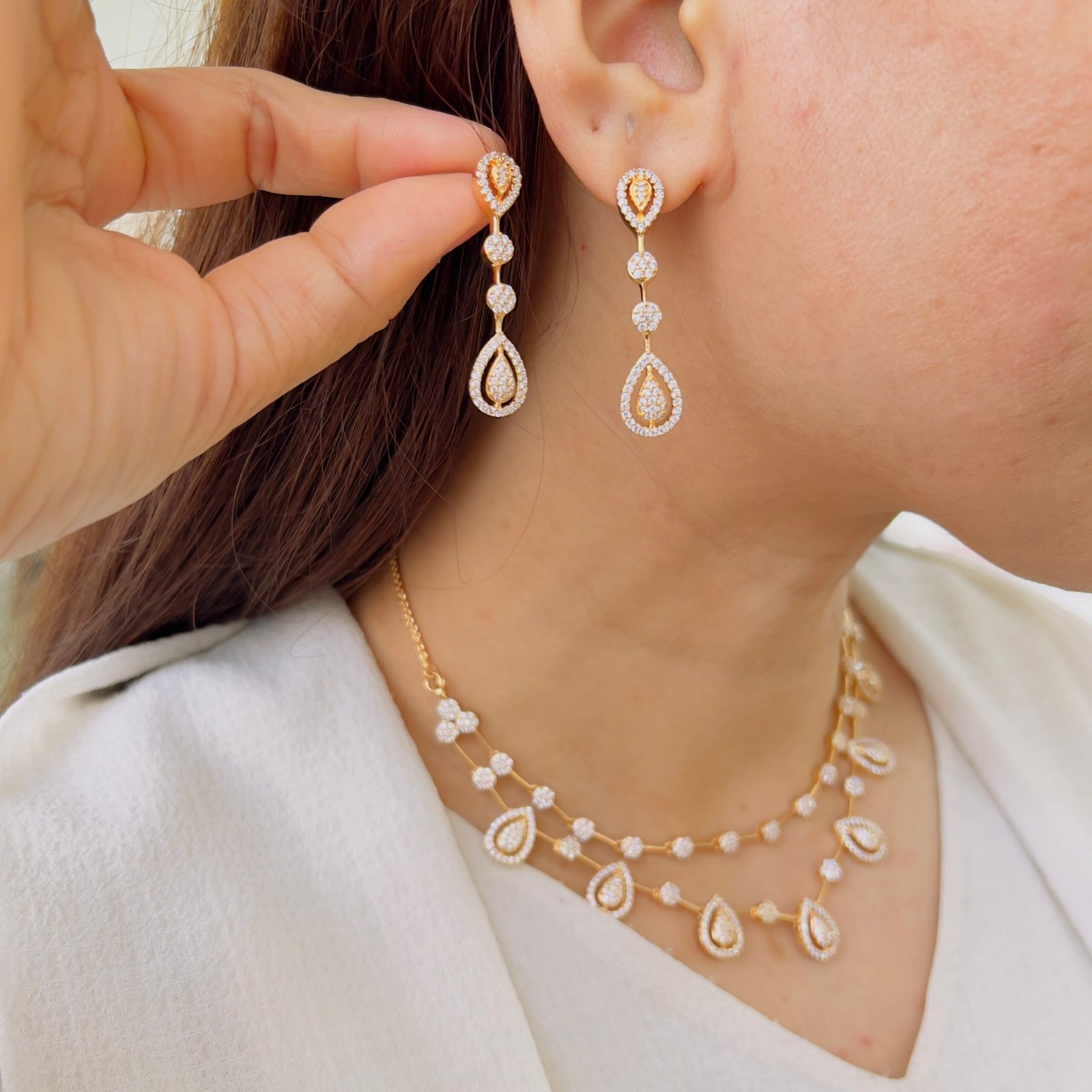Double Layer Diamond Elegance - Image 2