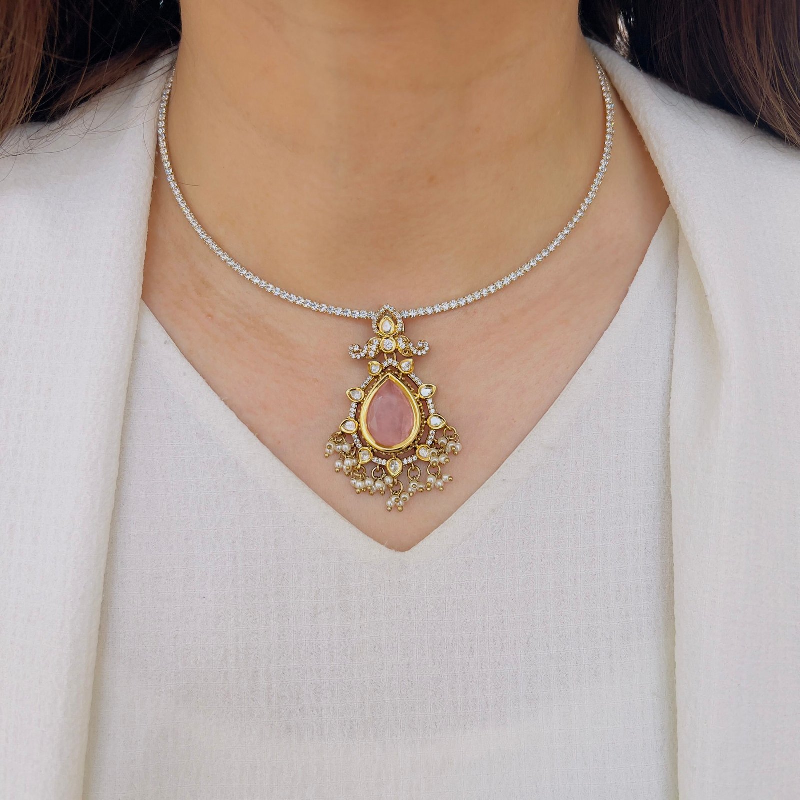 Crimson Royale Victorian Pendant Set - Image 10