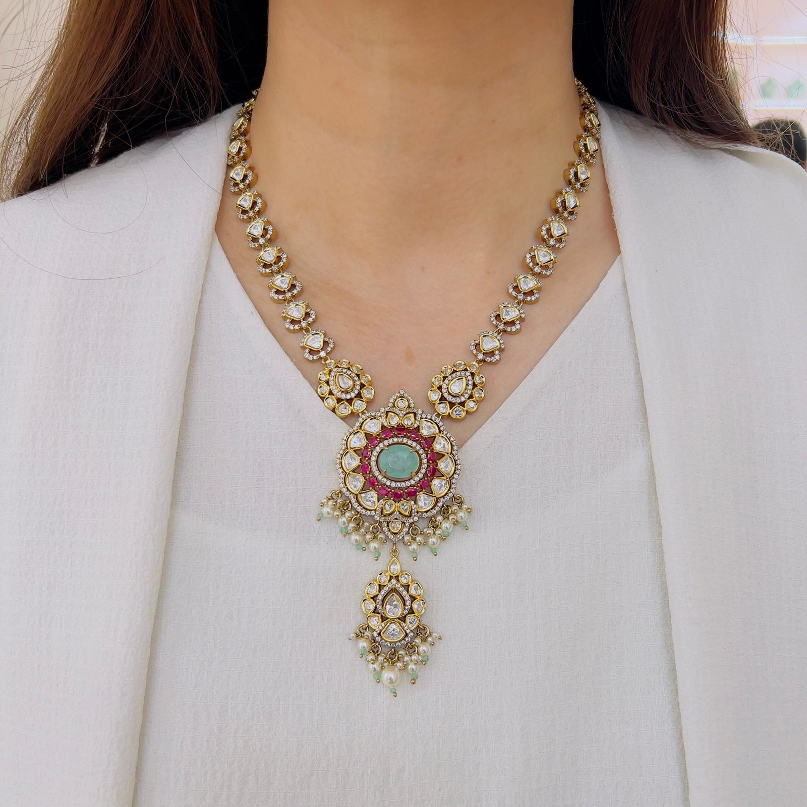 Regal Victorian Bridal Necklace Set