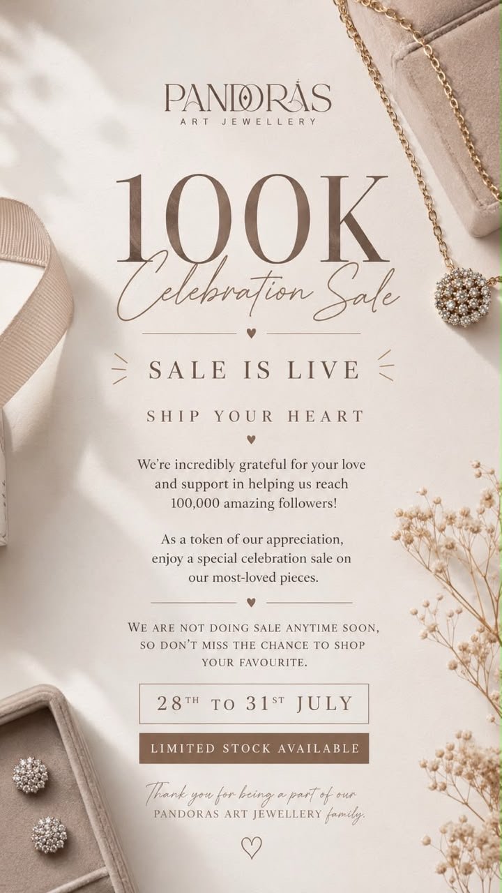 100K Celebration - 30% OFF on Orders Above ₹10,000