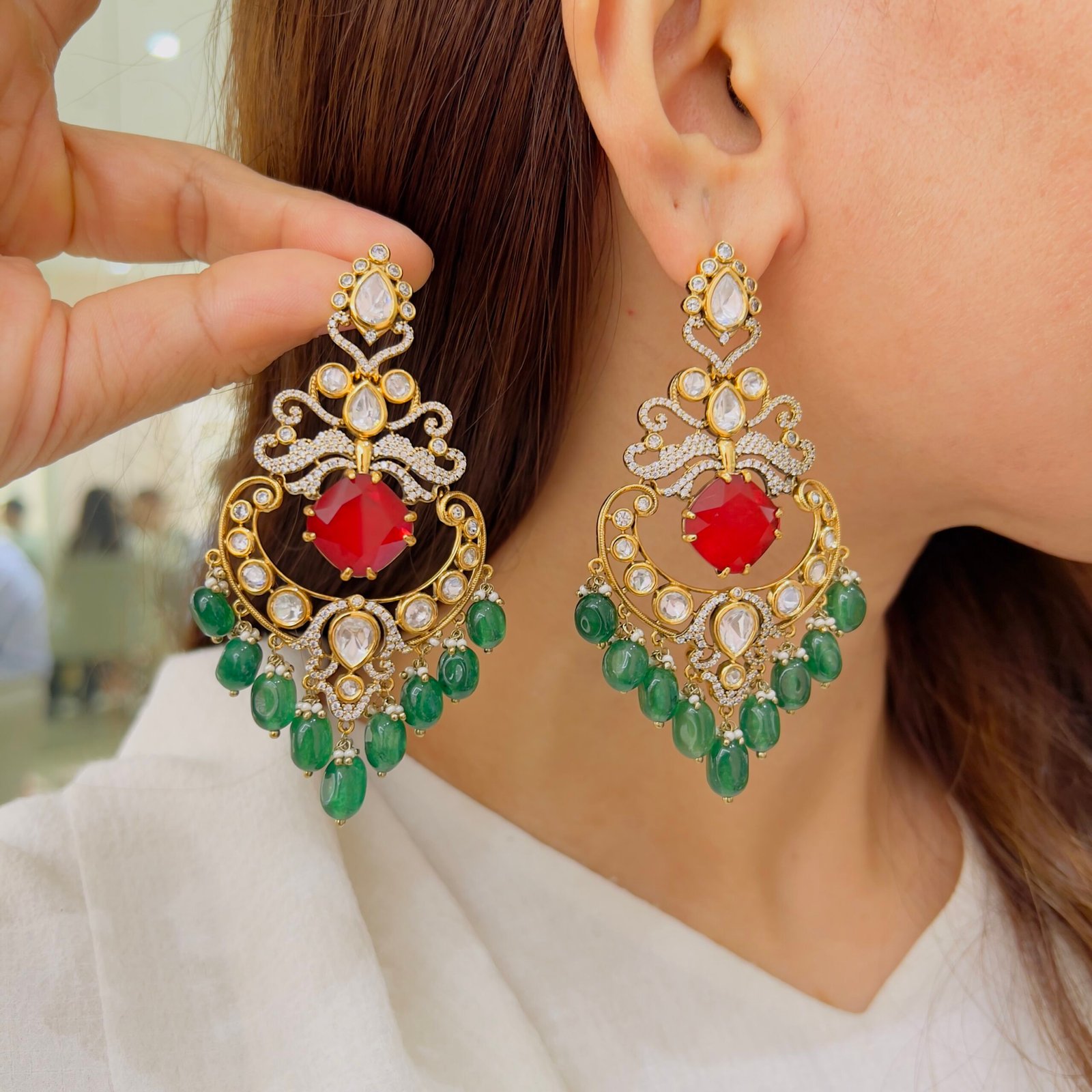 Vintage Charm Earrings - Image 2