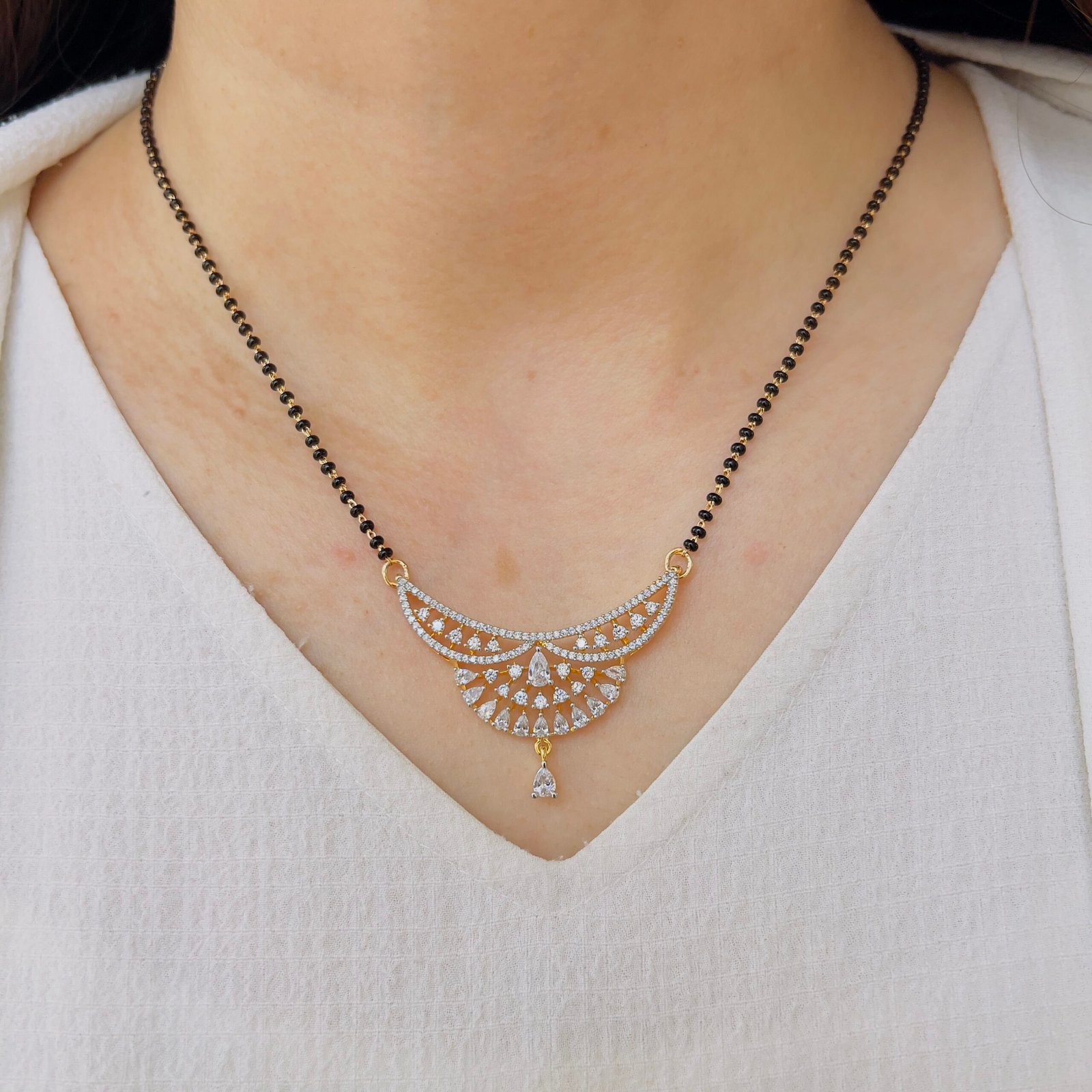 Classic Black Beads Mangalsutra - Image 3