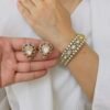 Victorian Stud Earrings & Victorian Bangle Set
