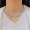 Sparkling Diamond Necklace Set for Timeless Beauty