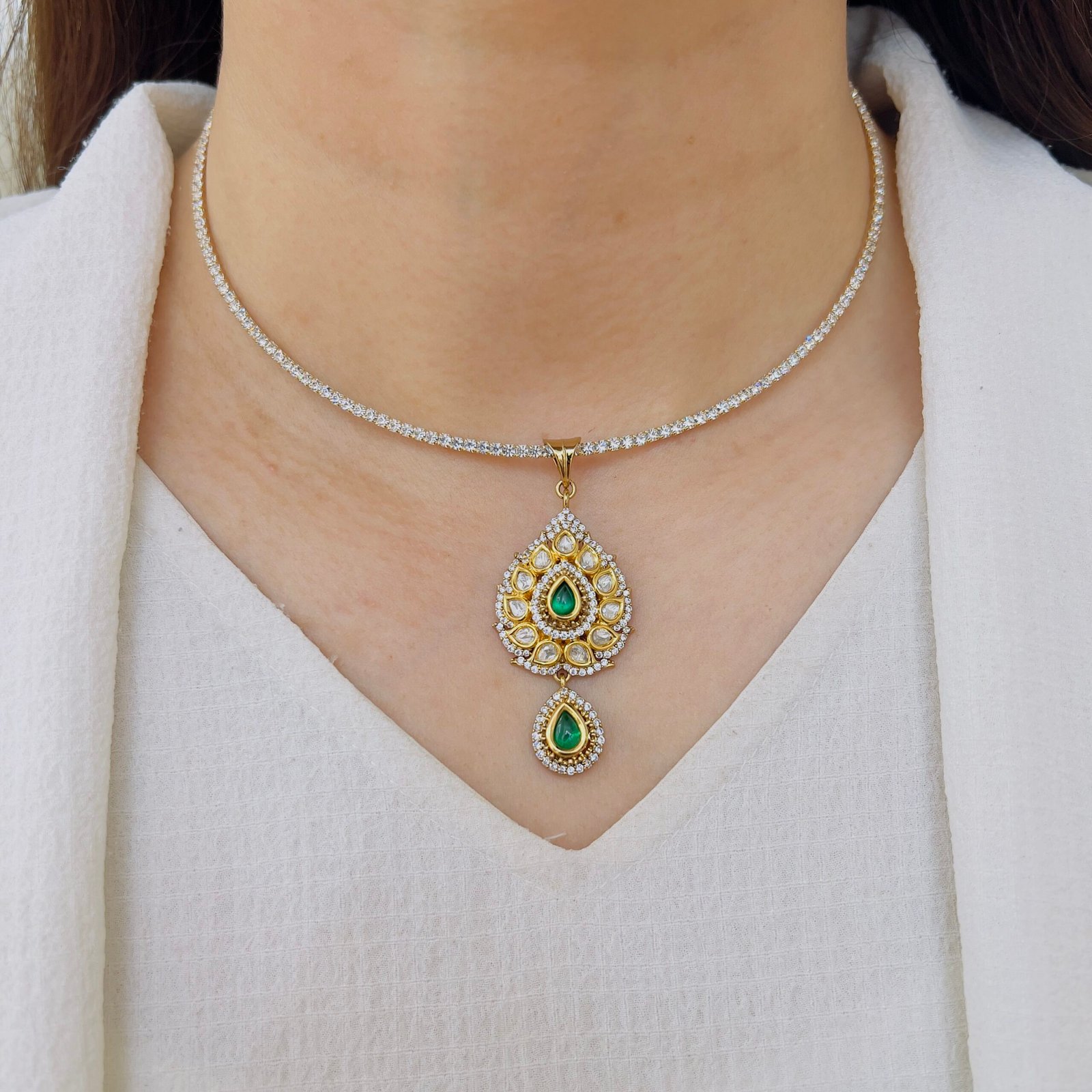 Antique-Inspired Victorian Pendant Set - Image 7