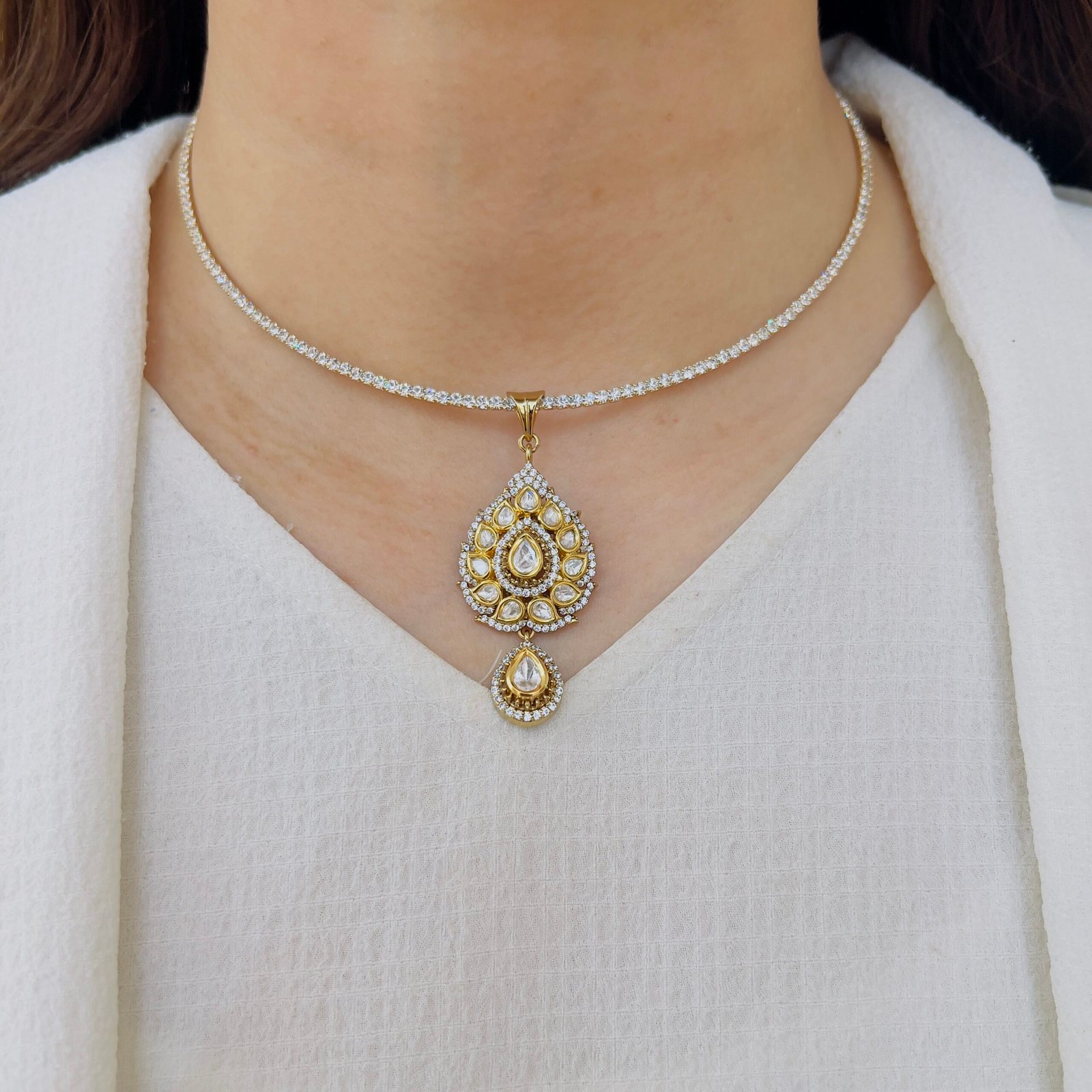 Antique-Inspired Victorian Pendant Set