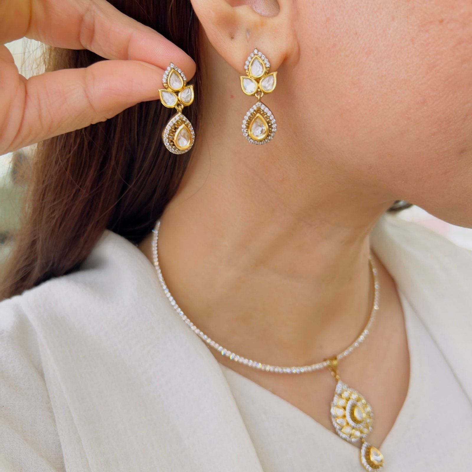Antique-Inspired Victorian Pendant Set - Image 2