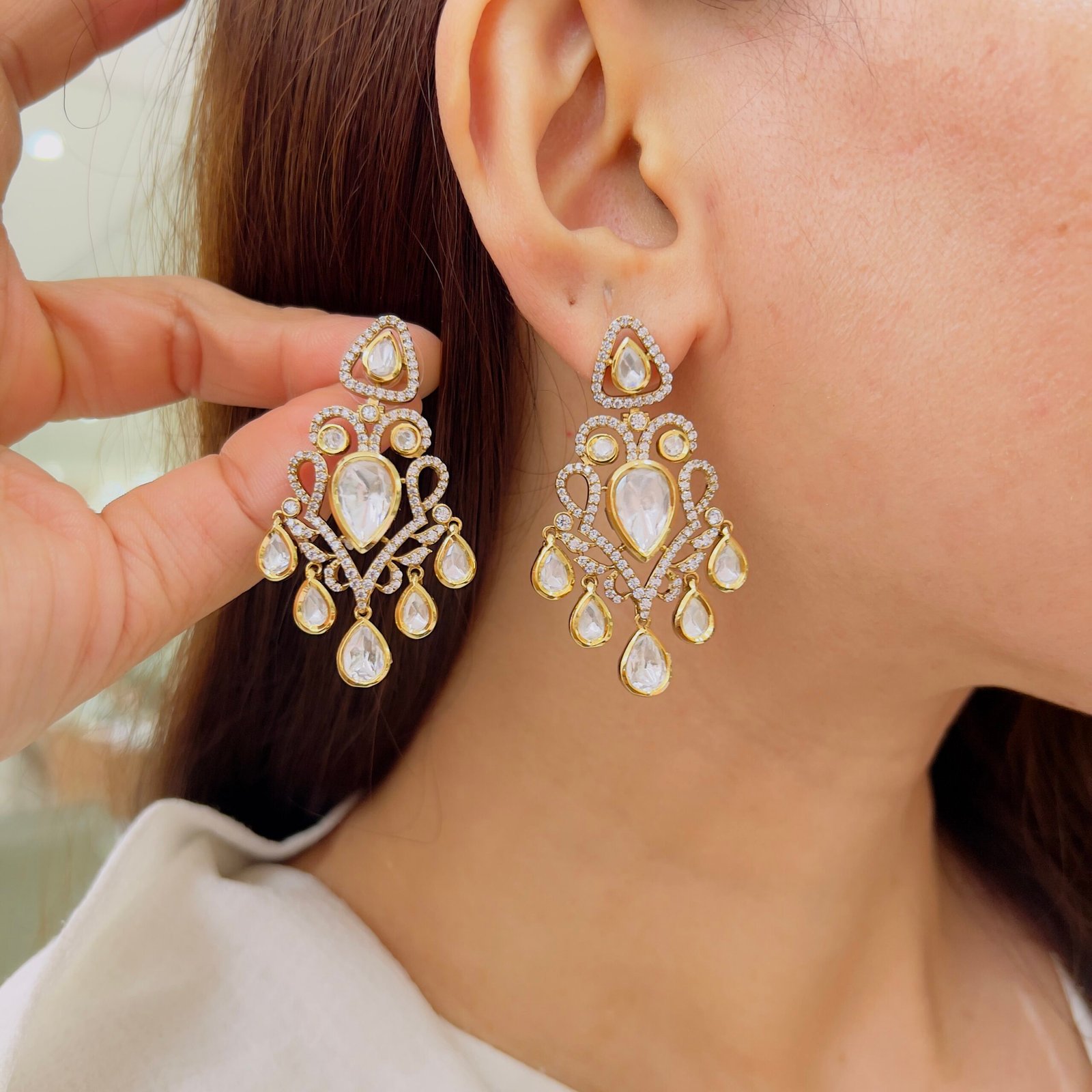 Wedding Wear Victorian Earrings - Image 8