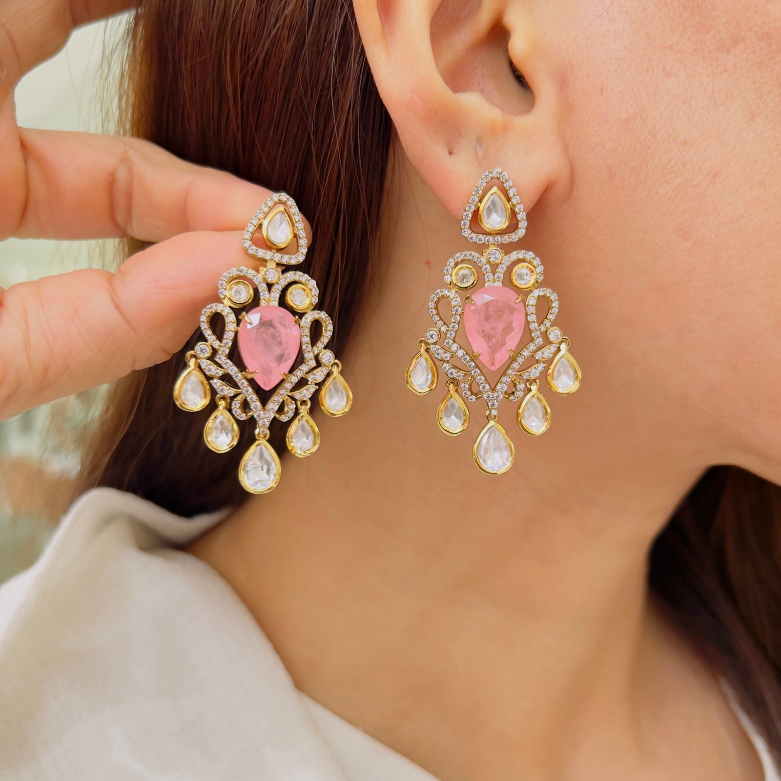 Wedding Wear Victorian Earrings - Image 6