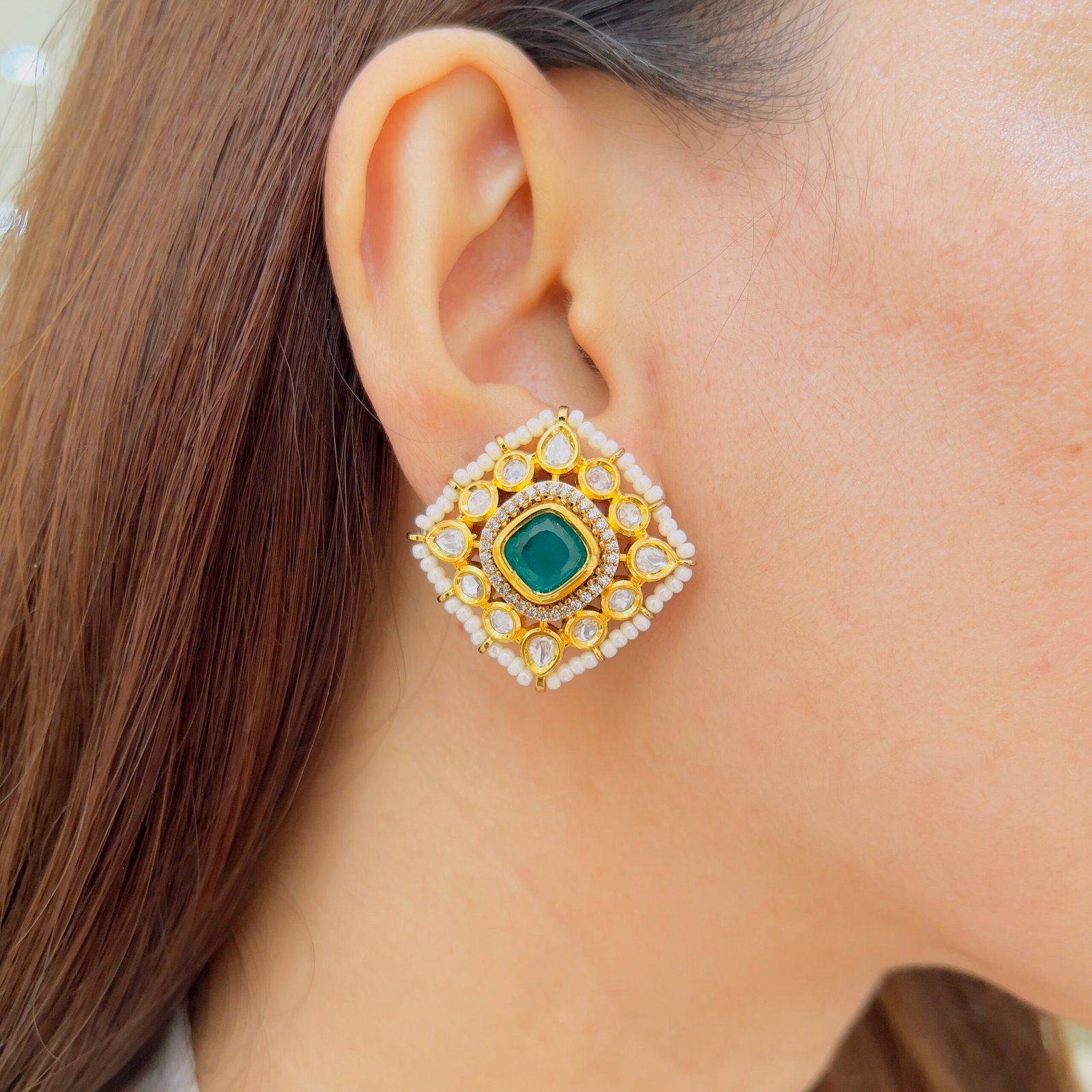 Classic Victorian Stud Earrings