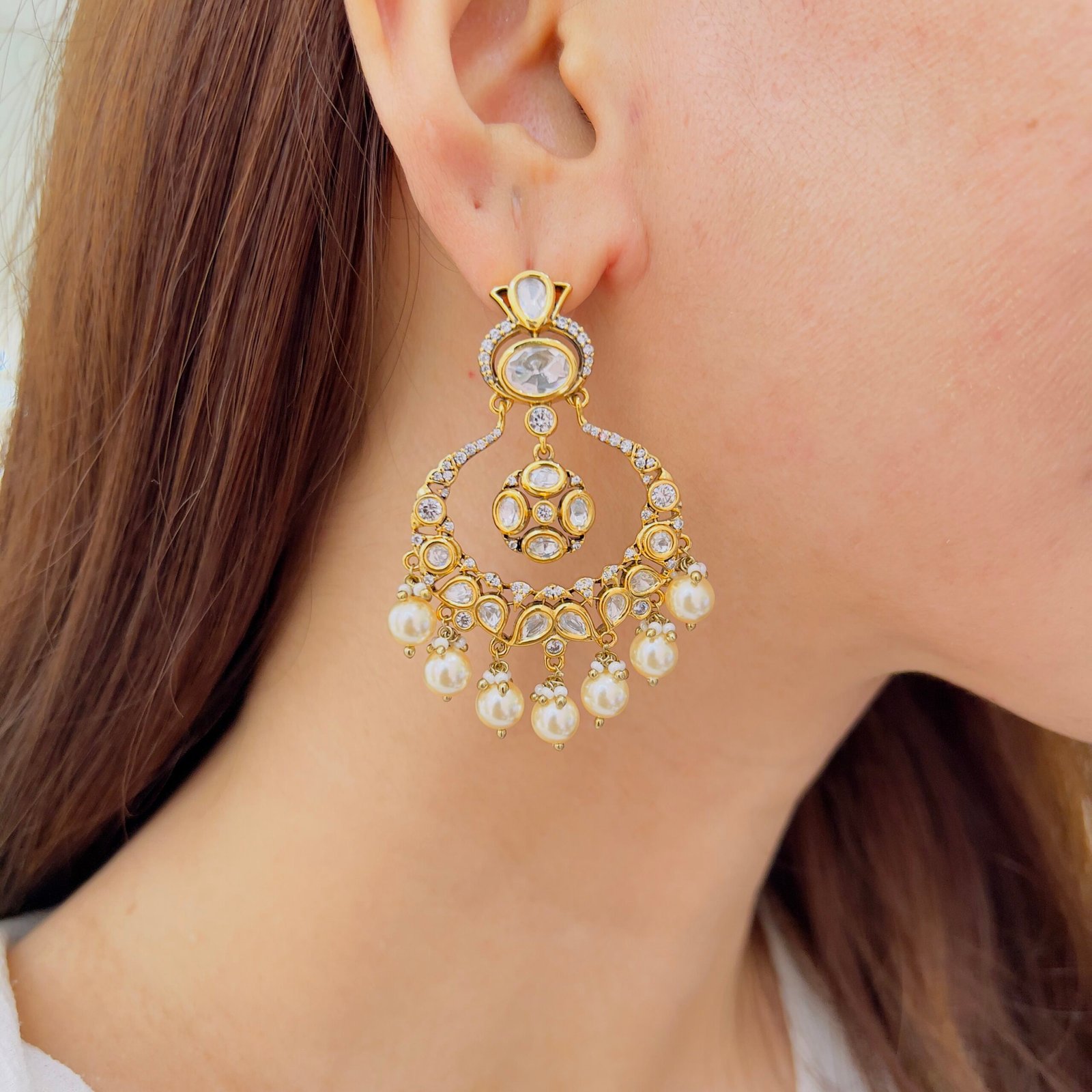 Antique Stone Earrings - Image 3