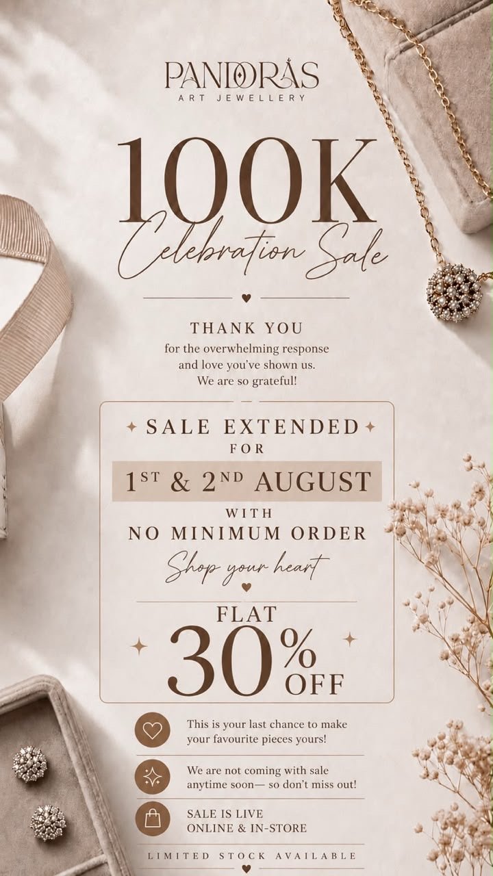 100K Celebration - 30% OF