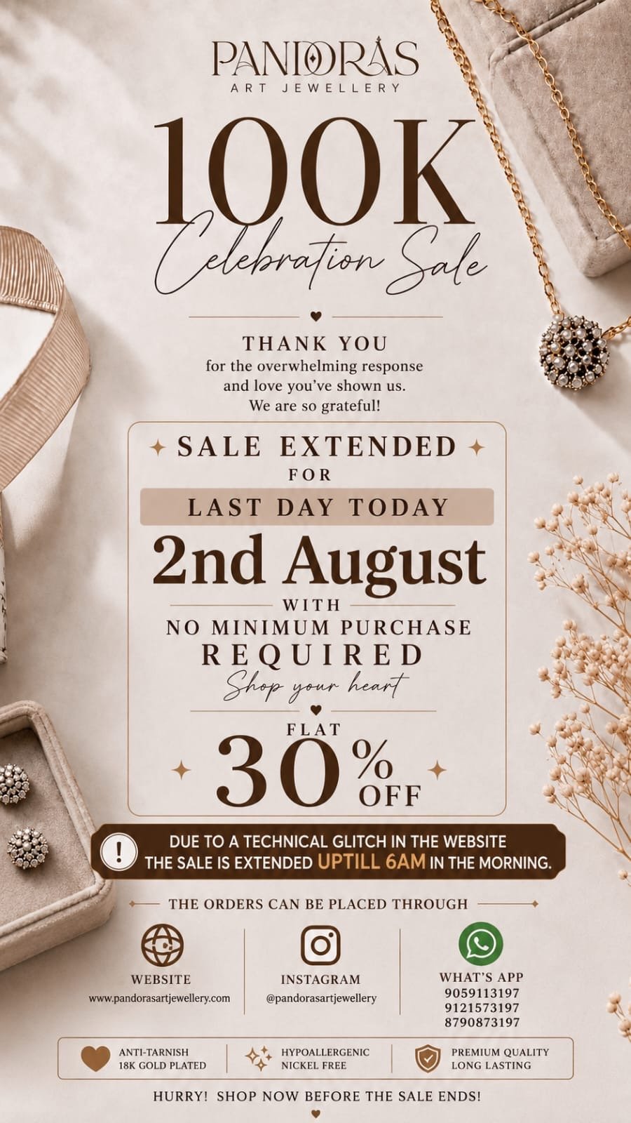 100K Celebration - 30% OF