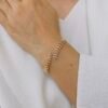 Elegant Leaf Link Bracelet