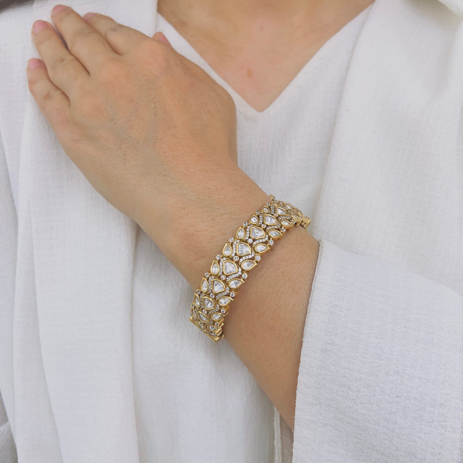 Victorian Motif Statement Bangles - Image 3