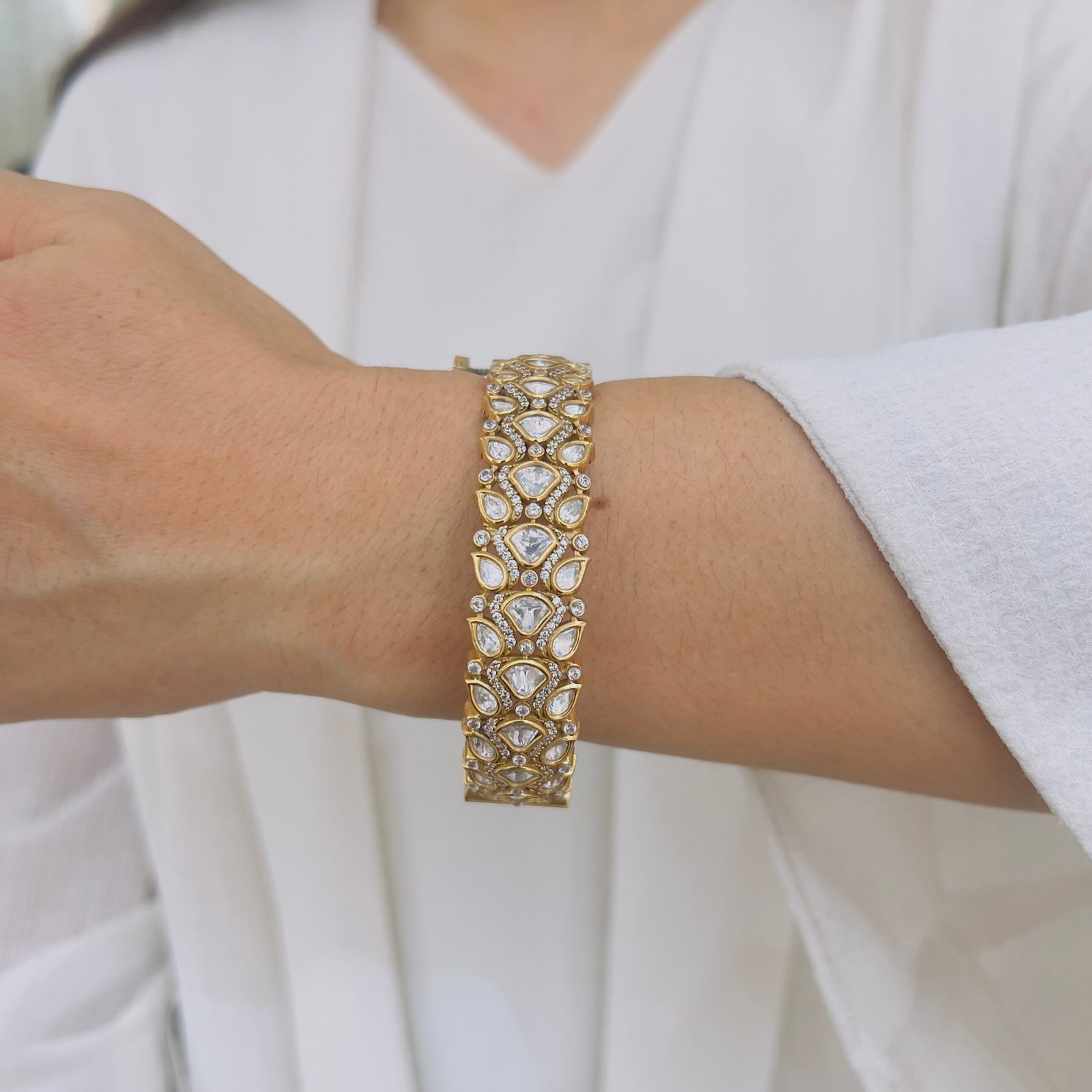 Victorian Motif Statement Bangles - Image 2