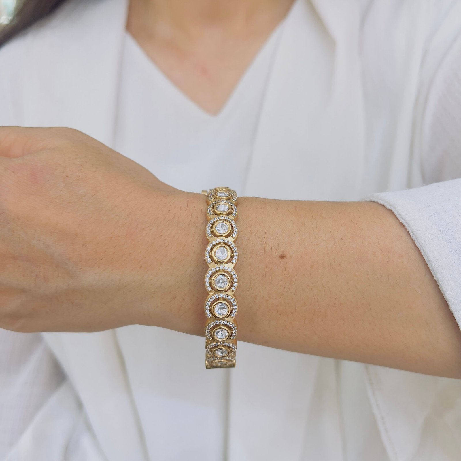 Victorian Grace Cuff Bangle - Image 2