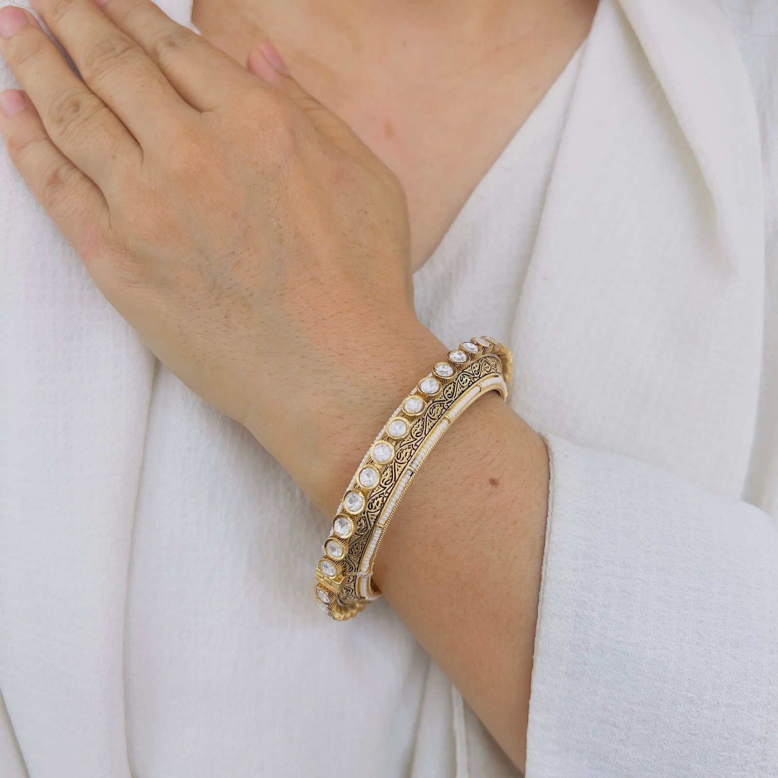 Vintage Muse Statement Bangle - Image 3