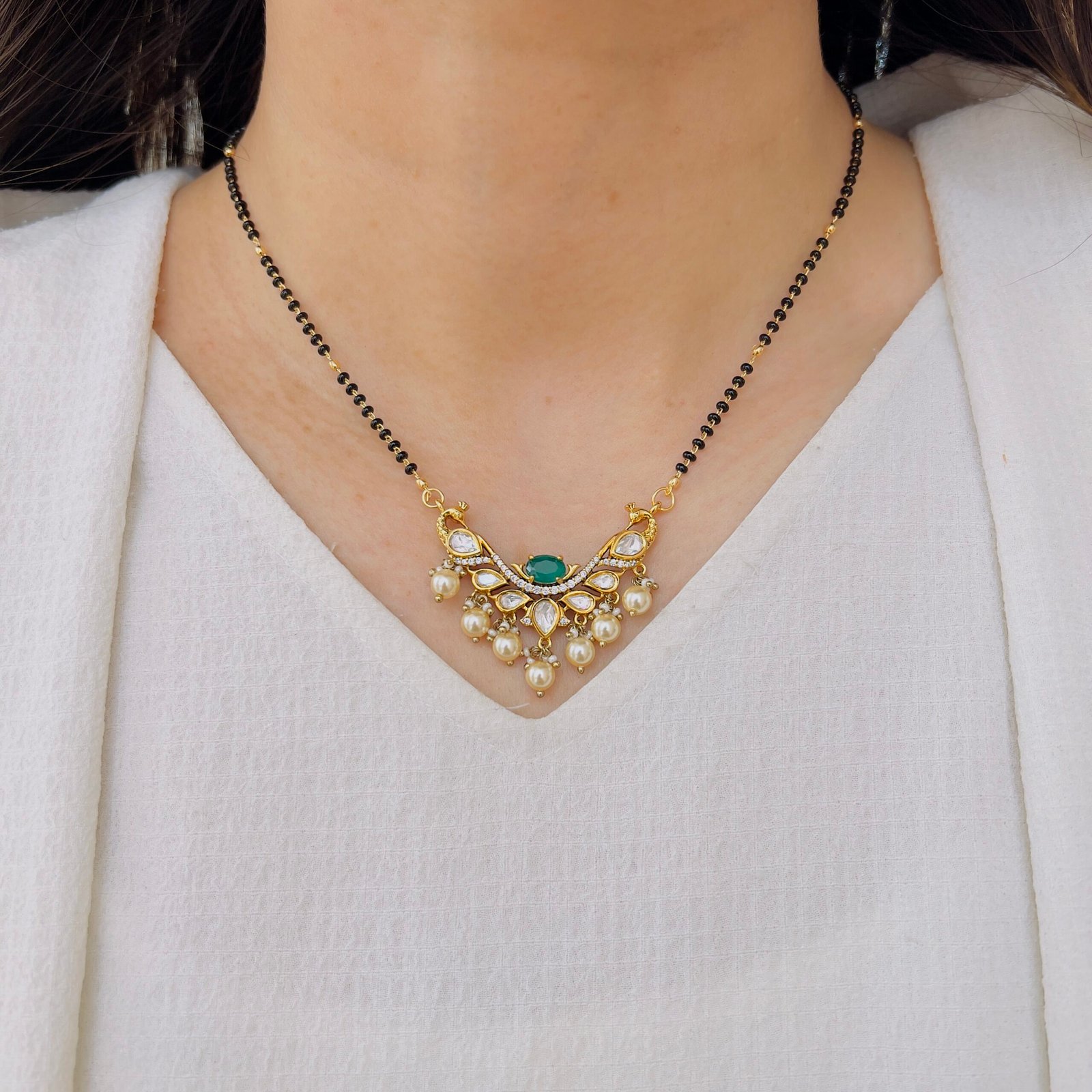 Elegant Pearl Drop Mangalsutra