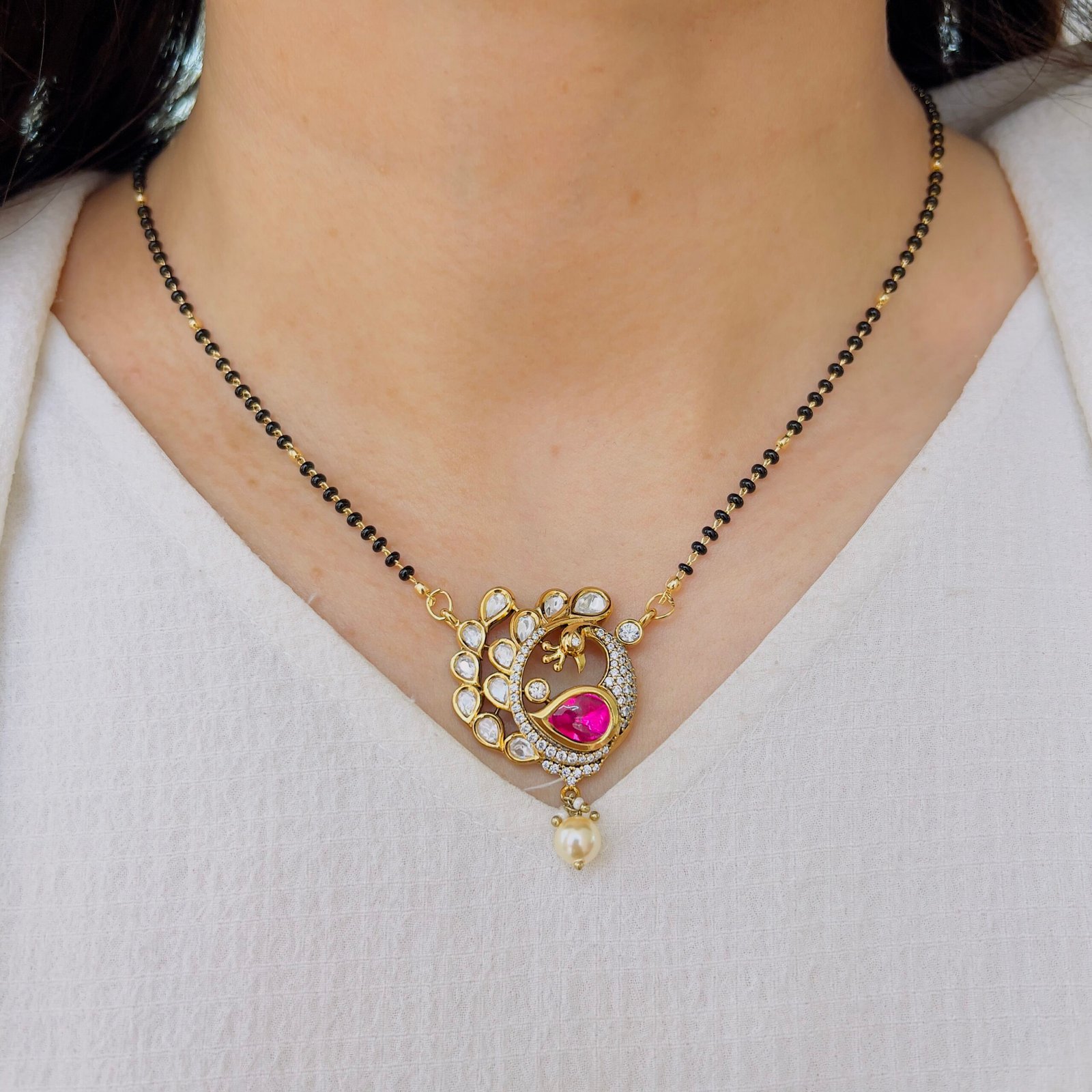 Peacock Motif Mangalsutra - Image 5