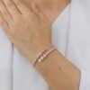Elegant Double Row Diamond Bracelet