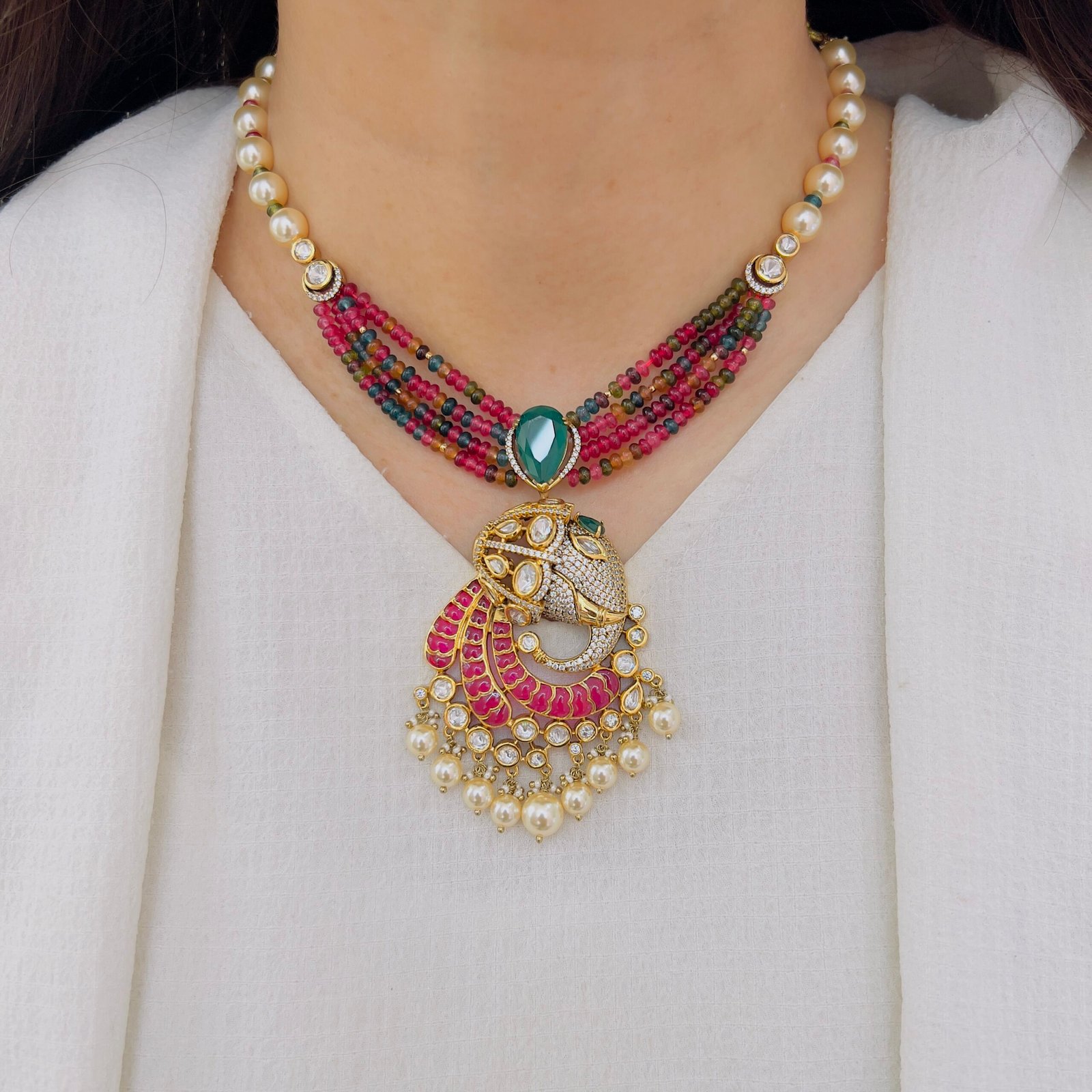 Antique Allure Victorian Necklace Set - Image 4