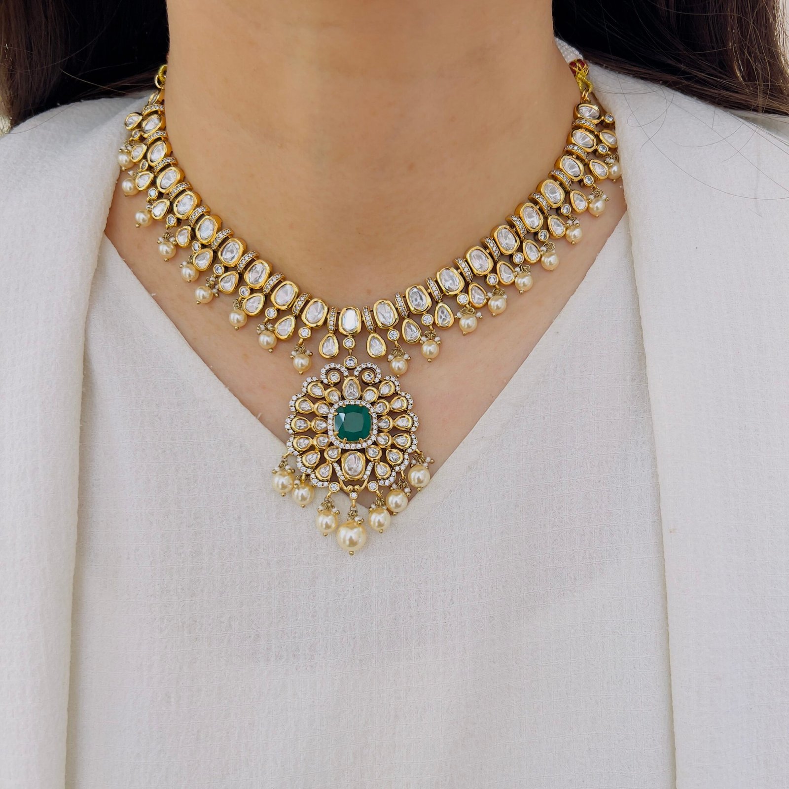 Elegant Floral Victorian Necklace