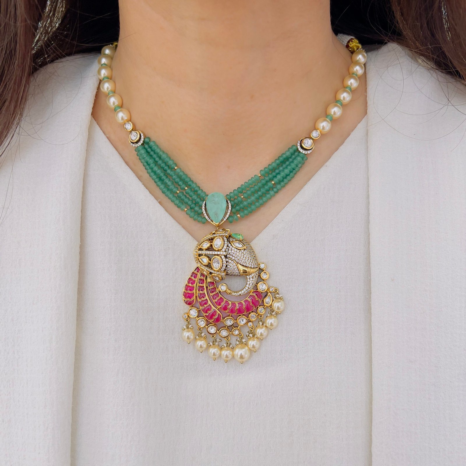 Antique Allure Victorian Necklace Set - Image 7