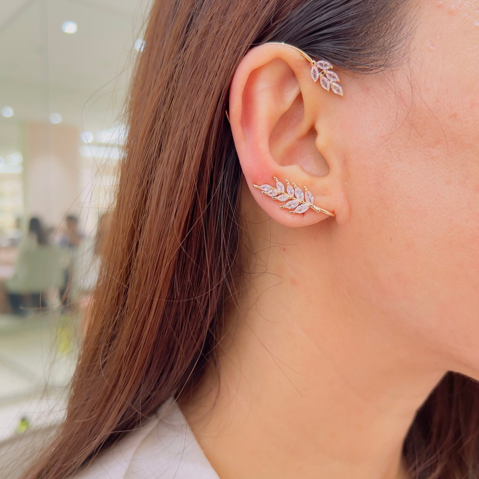 Elegant Leaf Full Ear Cuff