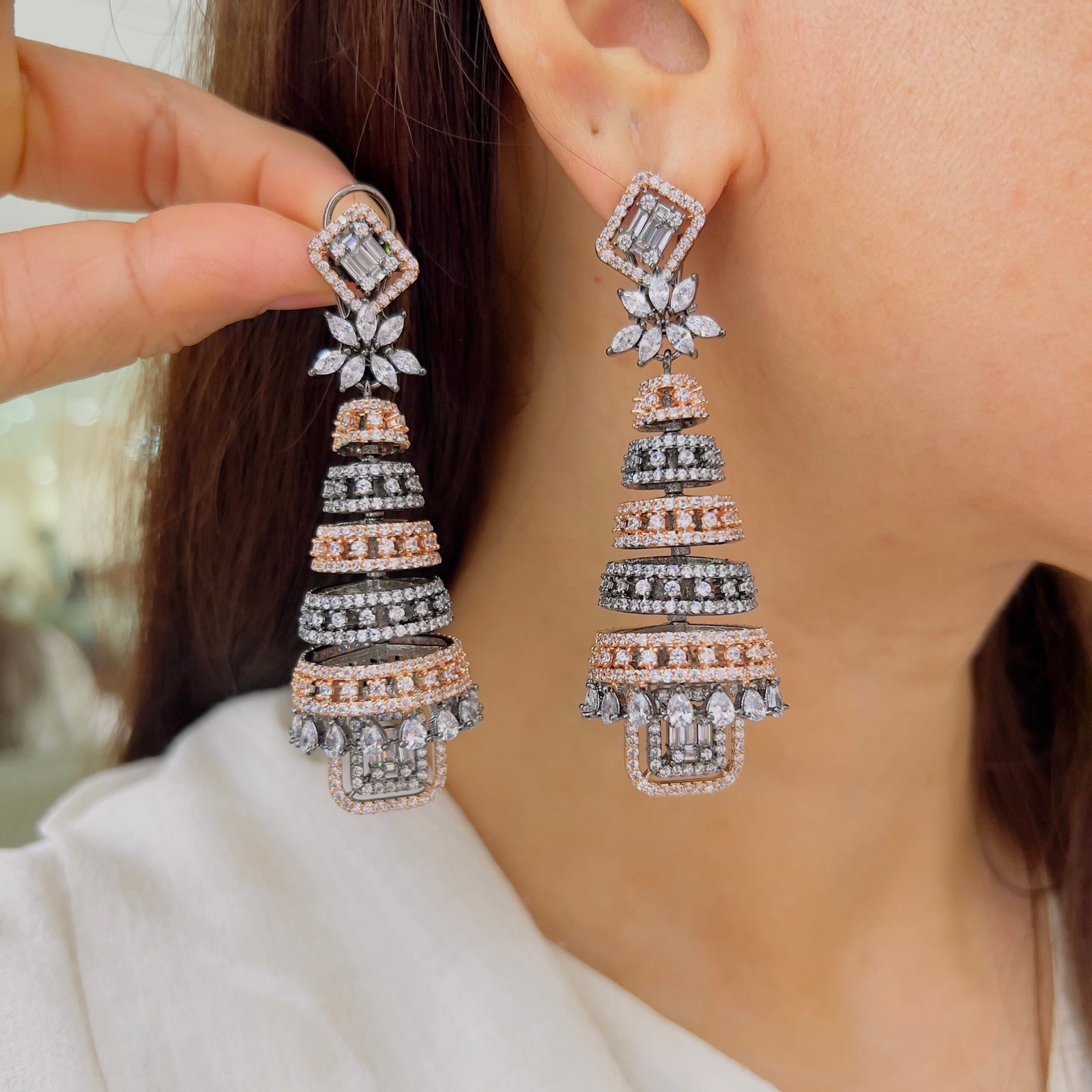 Royal Victorian Drop Earrings - Image 2
