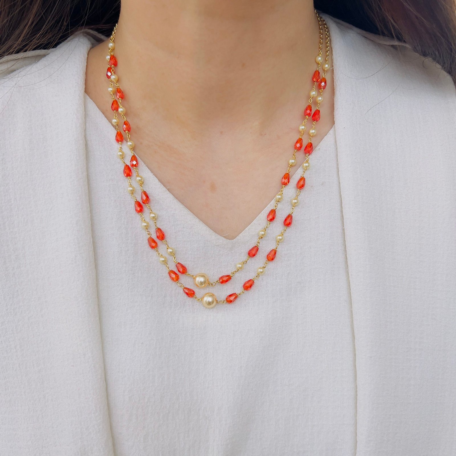 Double Layer Pearl Mala