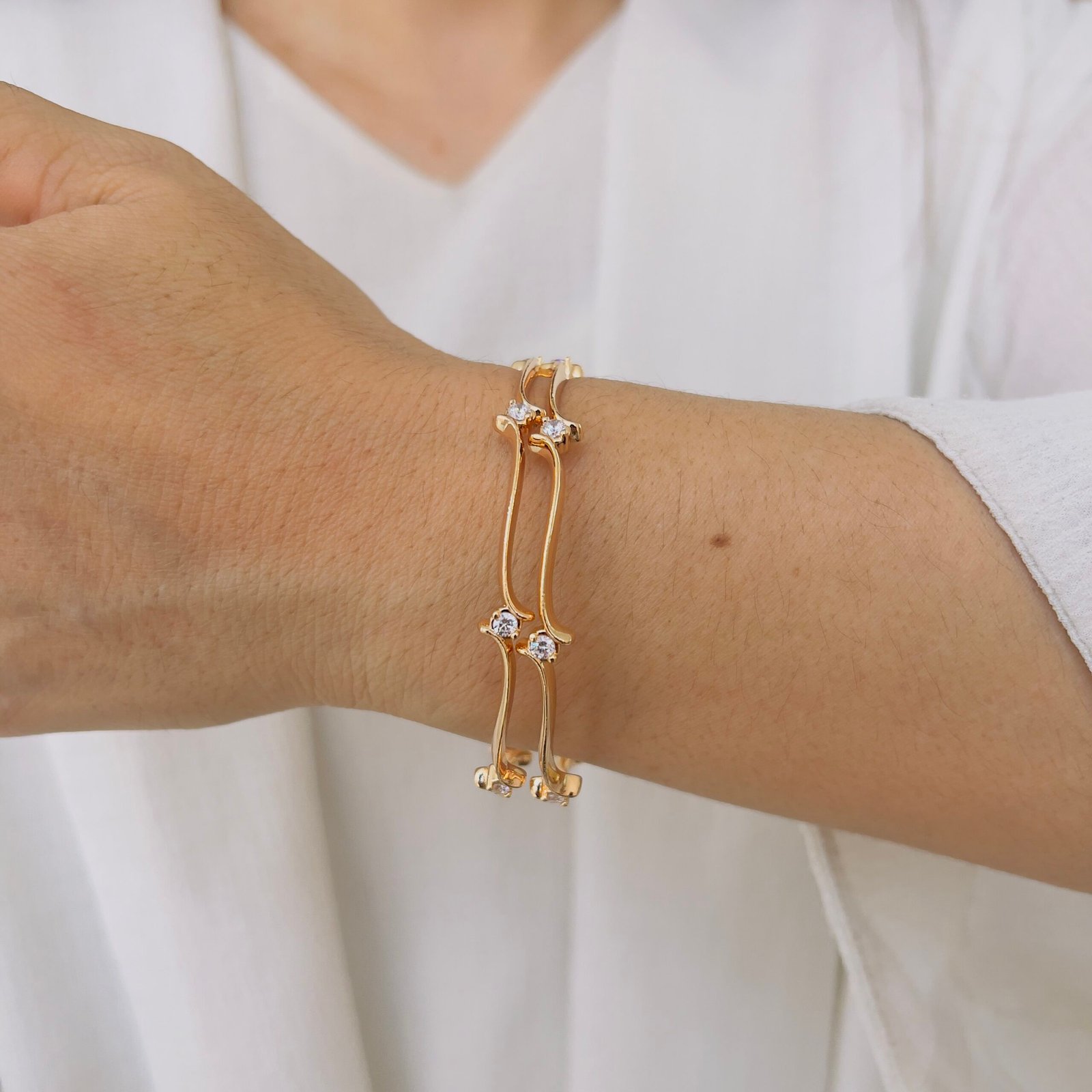 Luxe Diamond Bangle - Image 2