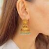Graceful Temple Bell Jhumkas
