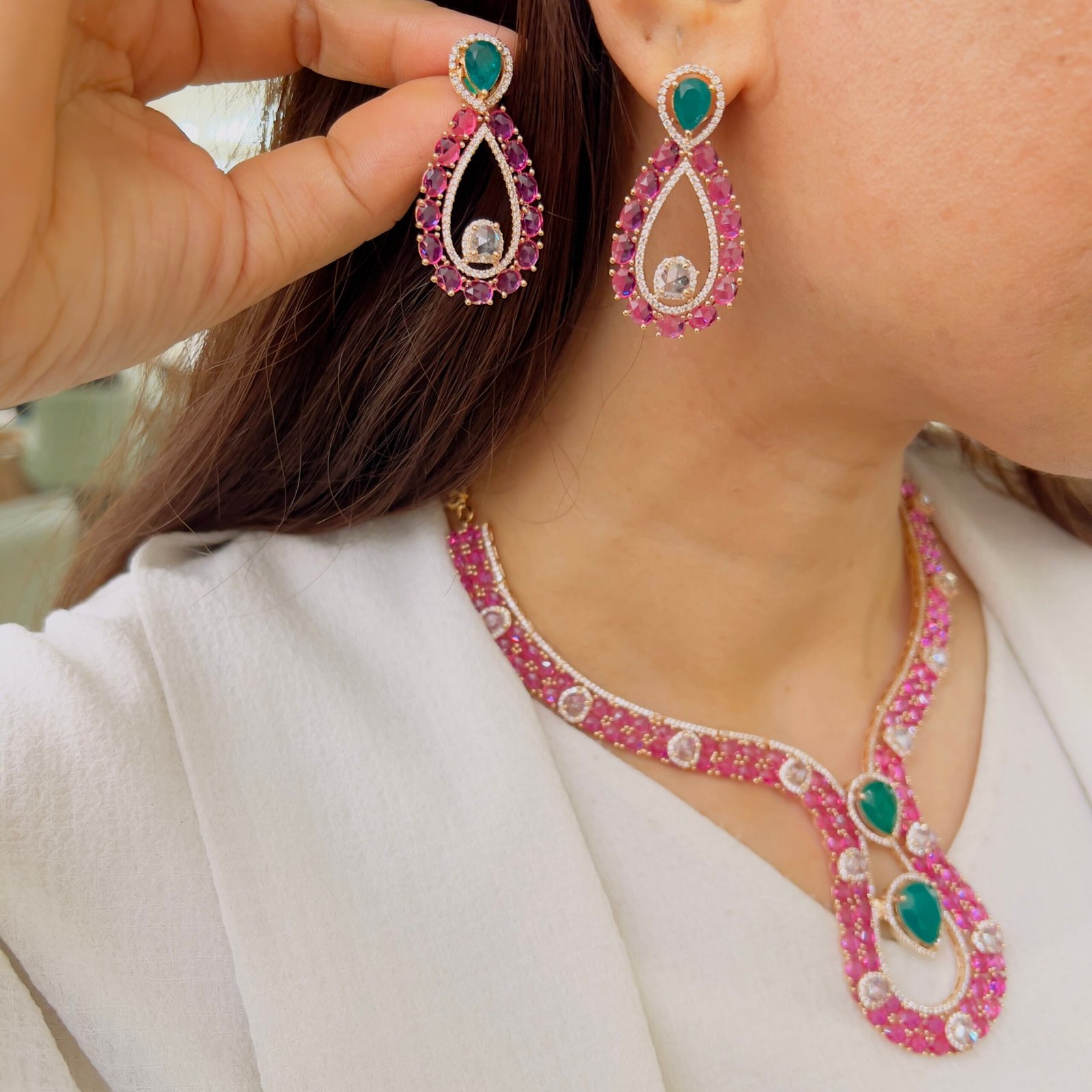 Radiant Charm Diamond Necklace - Image 2