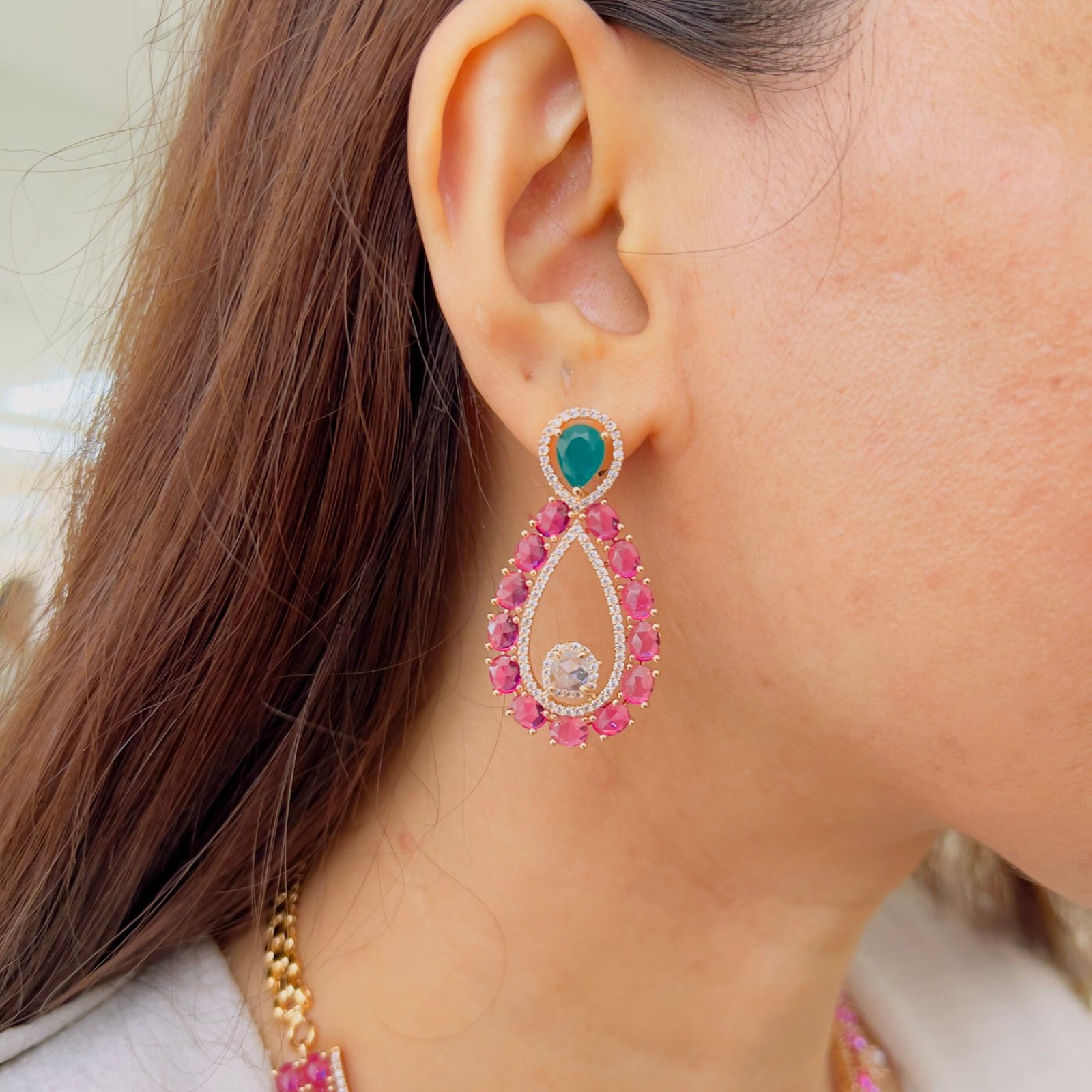 Radiant Charm Diamond Necklace - Image 3