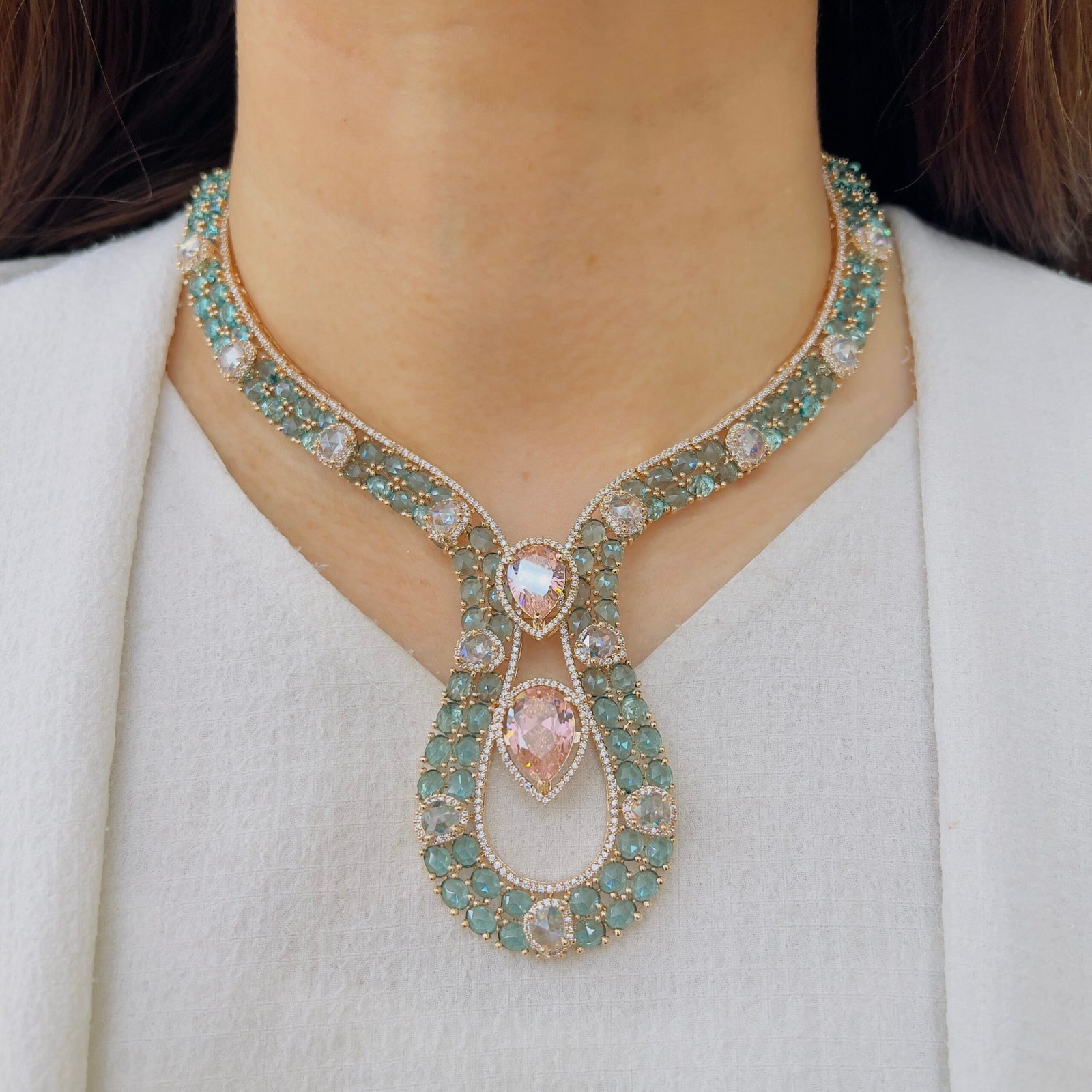 Radiant Charm Diamond Necklace - Image 5
