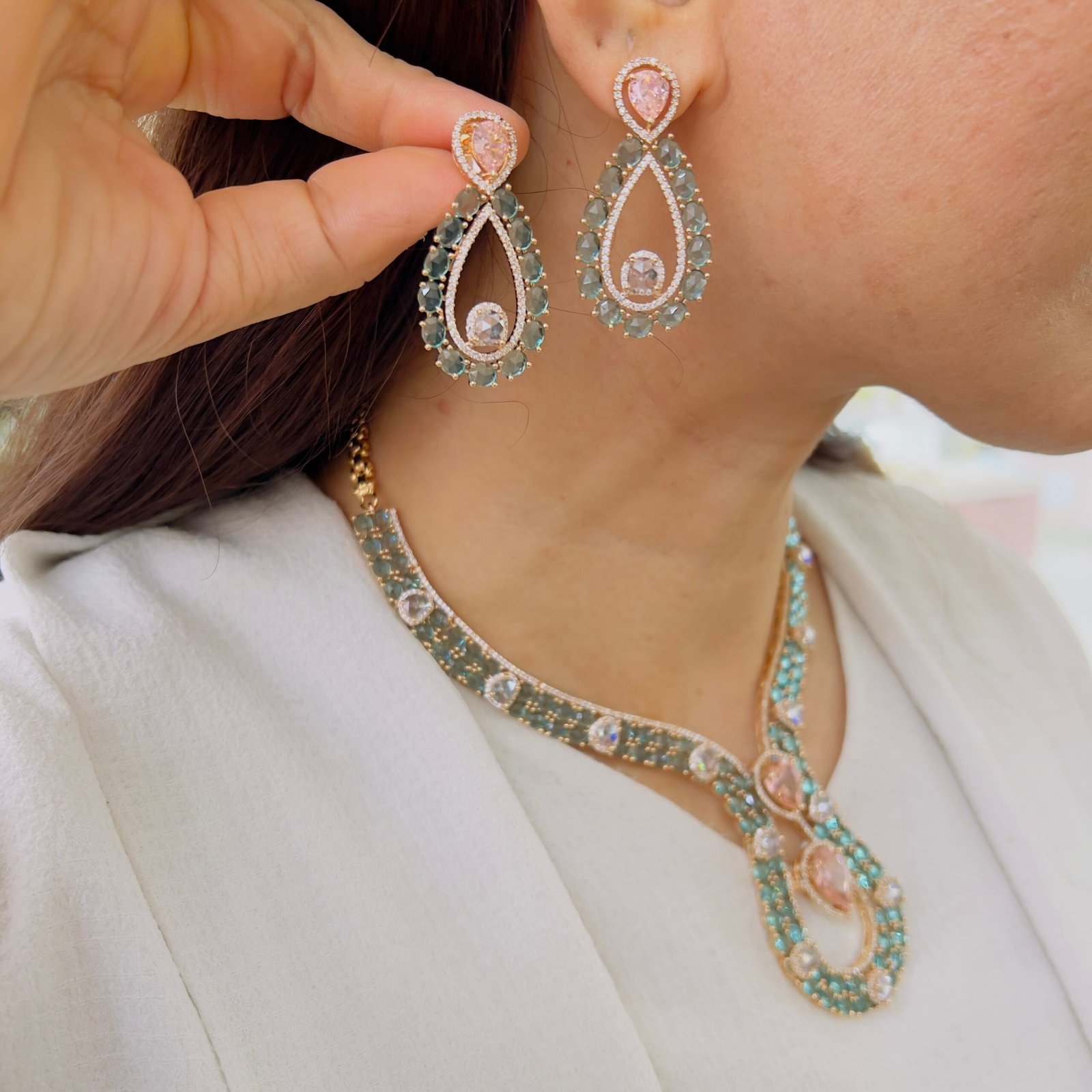 Radiant Charm Diamond Necklace - Image 6