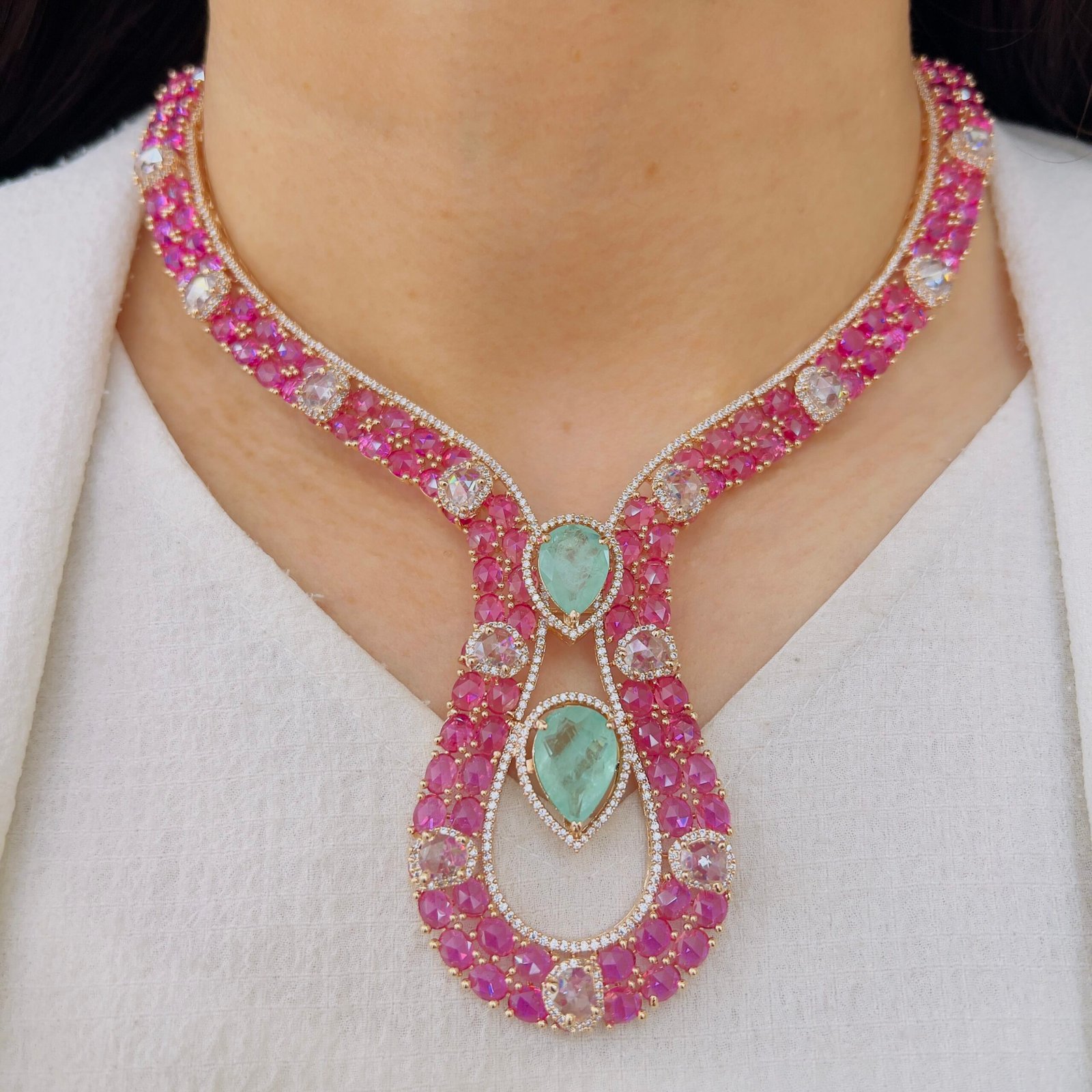Radiant Charm Diamond Necklace - Image 11