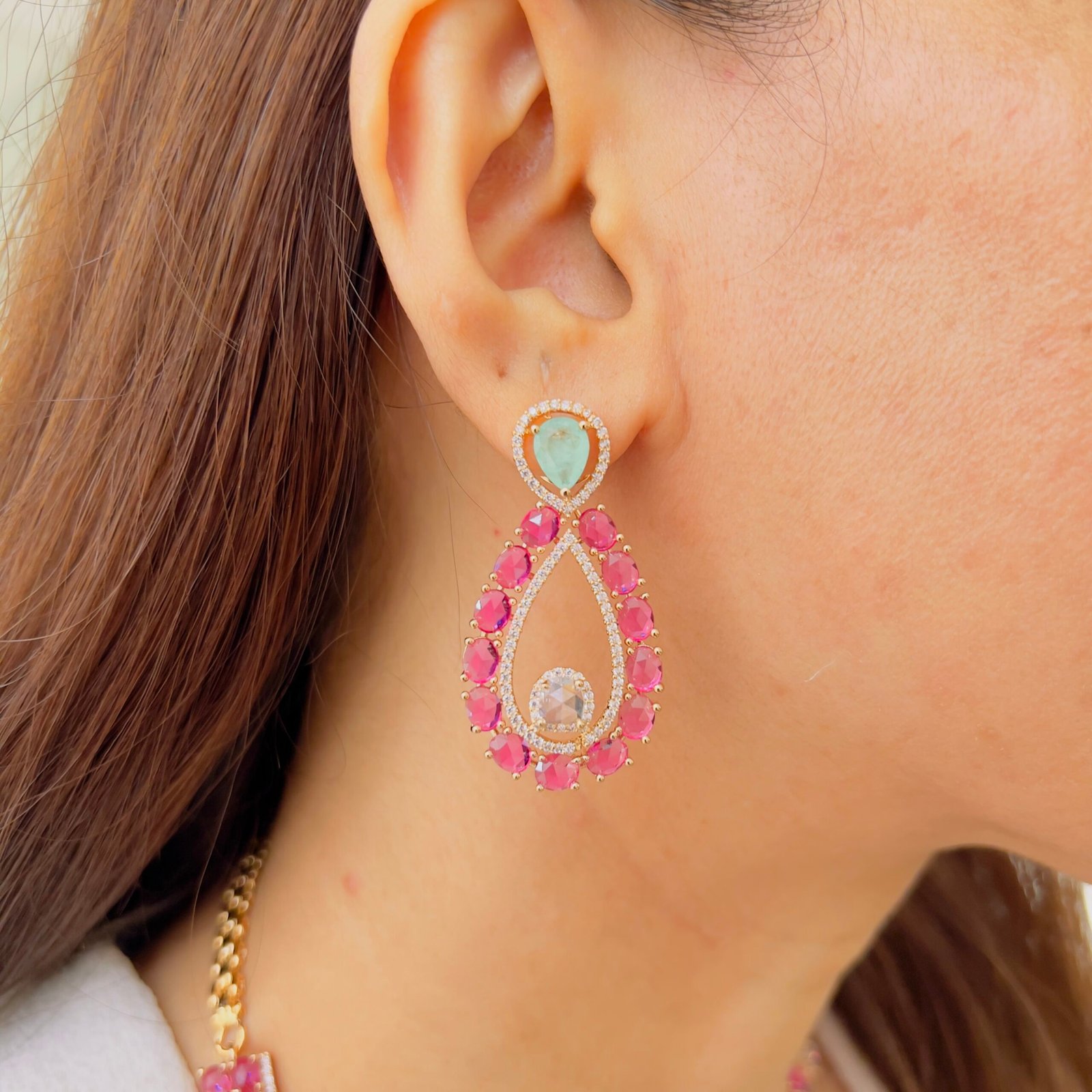 Radiant Charm Diamond Necklace - Image 10