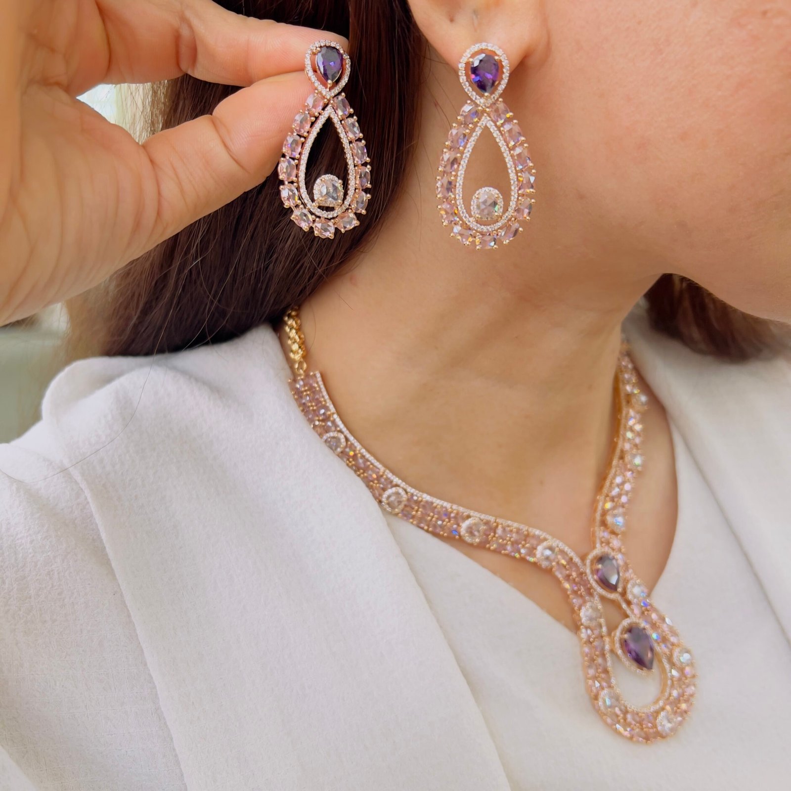 Radiant Charm Diamond Necklace - Image 13
