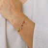 Colourful Teardrop Stone Bracelet