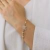 Elegant Elephant Charm Bracelet