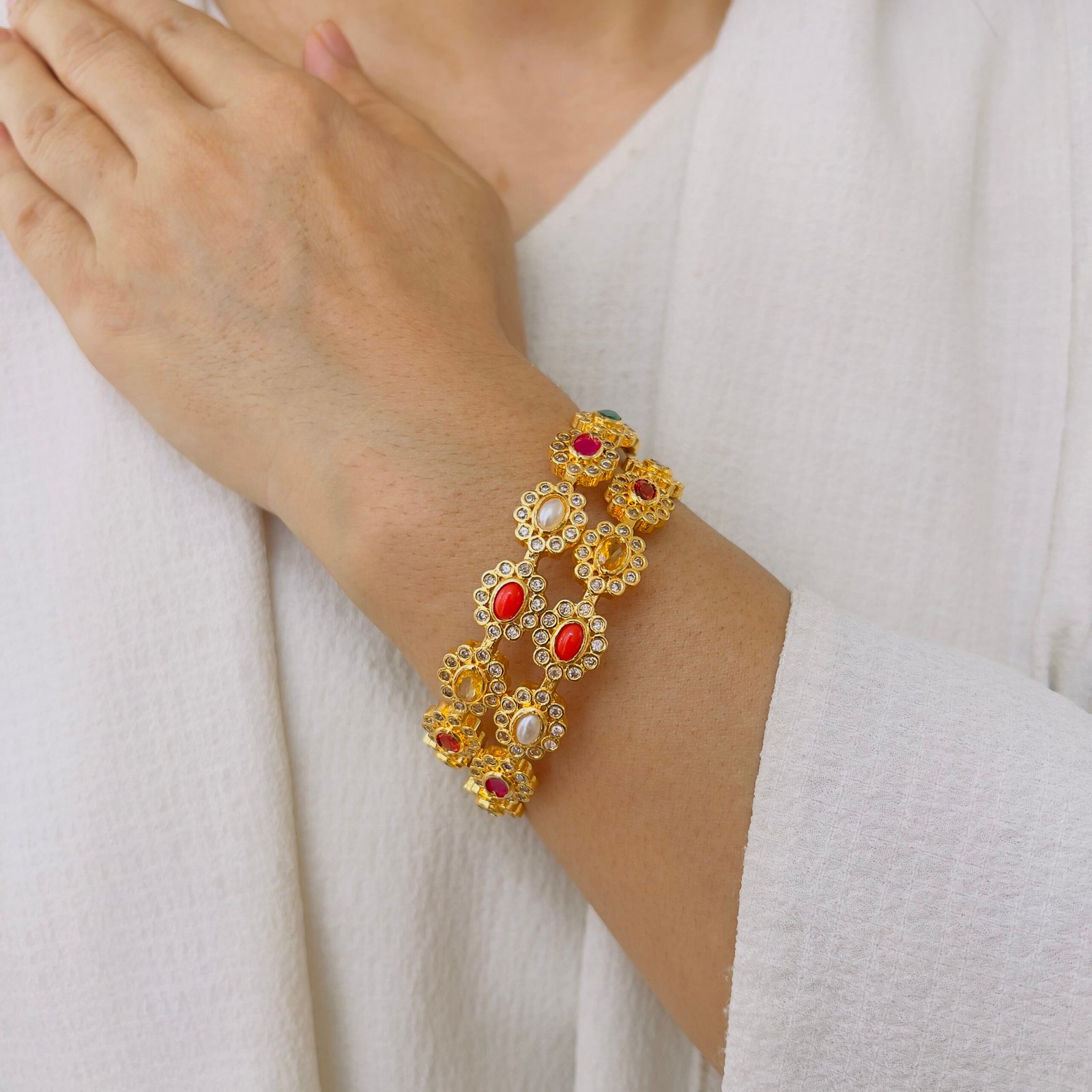 Heritage Charm Traditional Bangles - Image 3