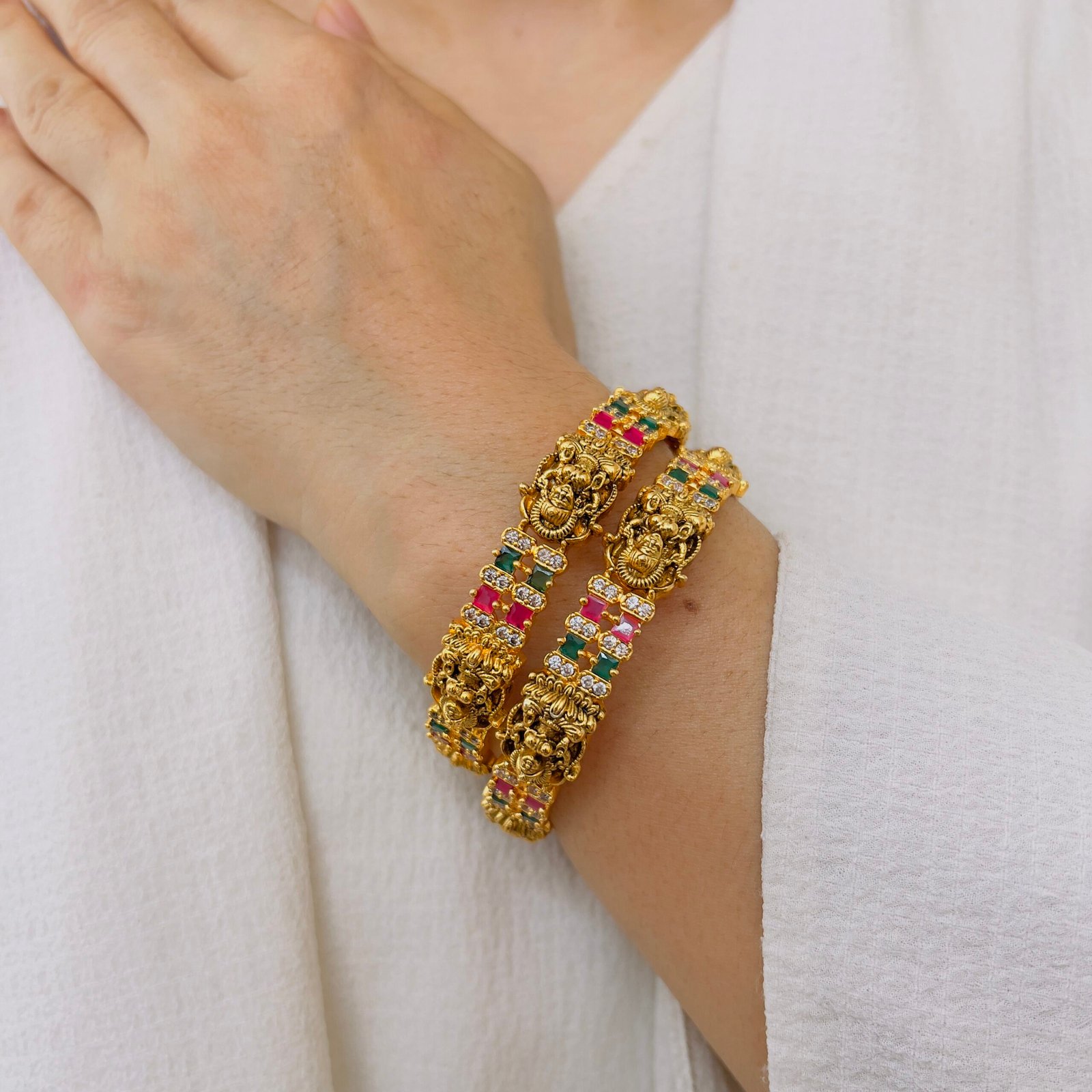 South Indian Style Temple Bangles